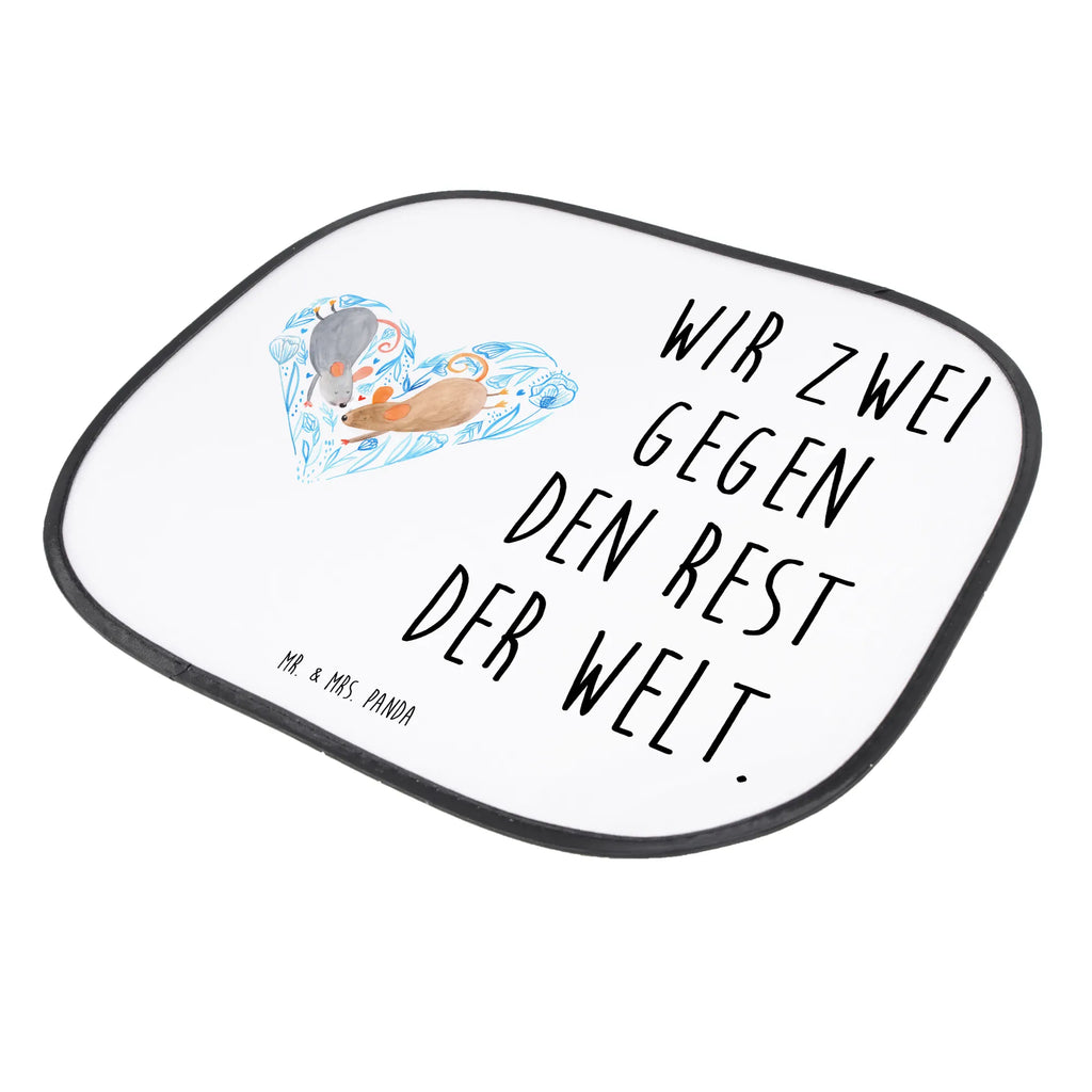 Osłona przeciwsłoneczna do samochodu Myszy serce Miłość, partner, przyjaciel, przyjaciółka, mąż, żona, wesele, zaręczyny, prośba o rękę, prezent miłosny, rocznica, dzień ślubu