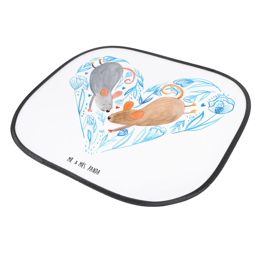 Osłona przeciwsłoneczna do samochodu Myszy serce Miłość, partner, przyjaciel, przyjaciółka, mąż, żona, wesele, zaręczyny, prośba o rękę, prezent miłosny, rocznica, dzień ślubu