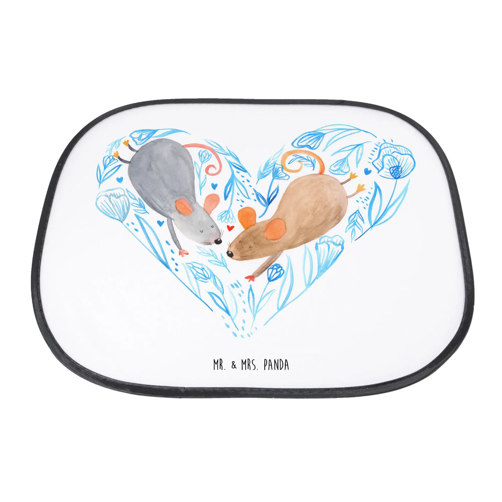 Osłona przeciwsłoneczna do samochodu Myszy serce Miłość, partner, przyjaciel, przyjaciółka, mąż, żona, wesele, zaręczyny, prośba o rękę, prezent miłosny, rocznica, dzień ślubu