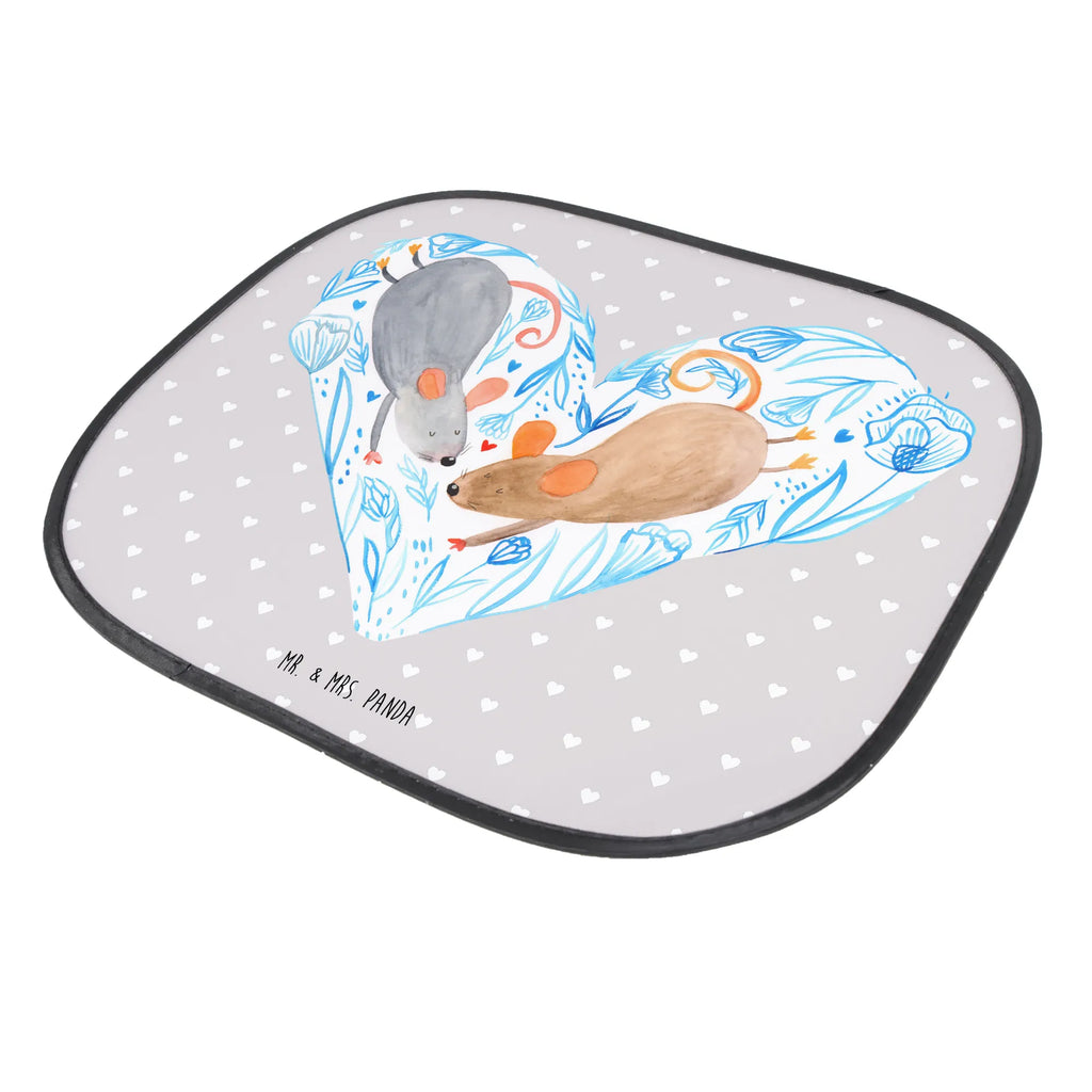 Osłona przeciwsłoneczna do samochodu Myszy serce Miłość, partner, przyjaciel, przyjaciółka, mąż, żona, wesele, zaręczyny, prośba o rękę, prezent miłosny, rocznica, dzień ślubu