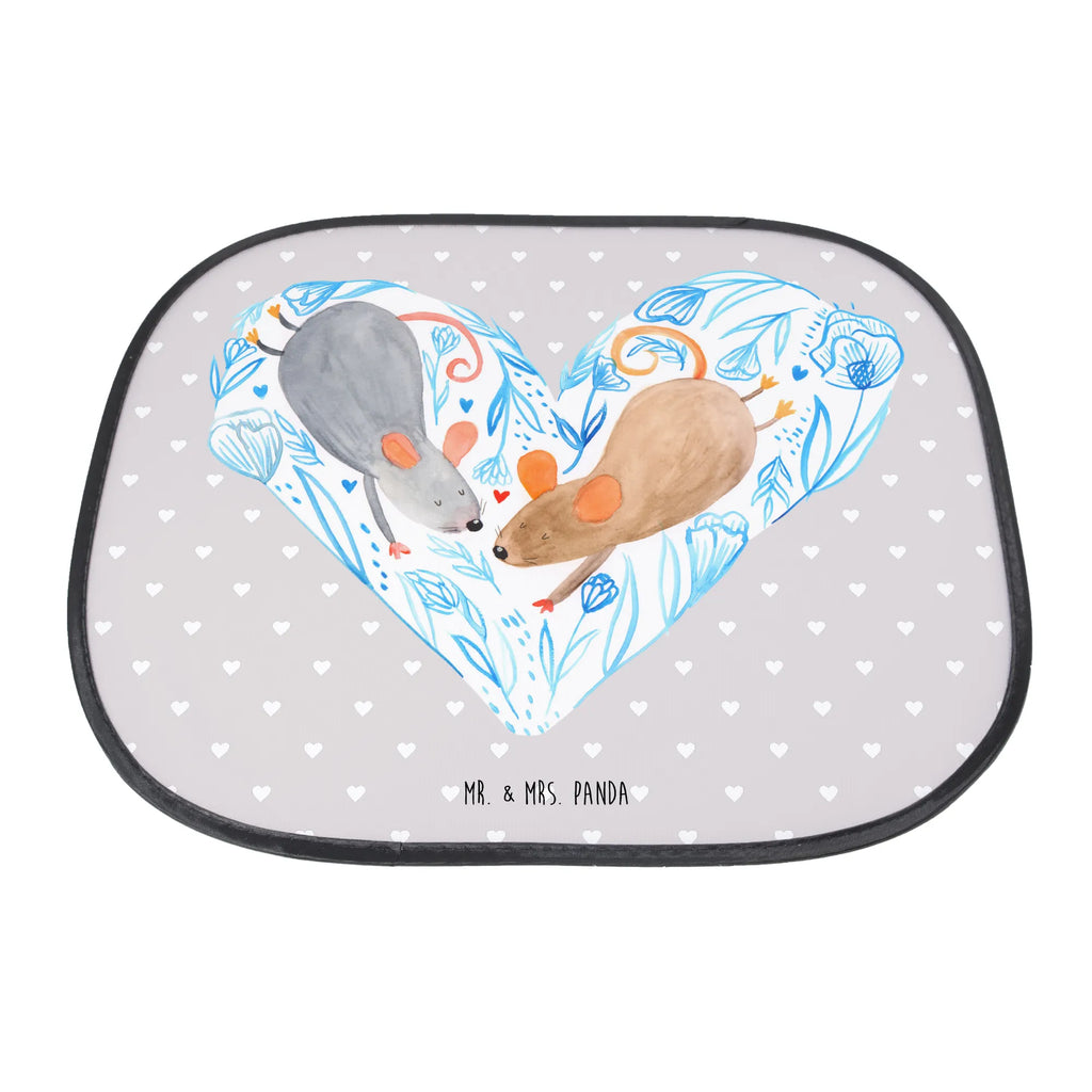 Osłona przeciwsłoneczna do samochodu Myszy serce Miłość, partner, przyjaciel, przyjaciółka, mąż, żona, wesele, zaręczyny, prośba o rękę, prezent miłosny, rocznica, dzień ślubu
