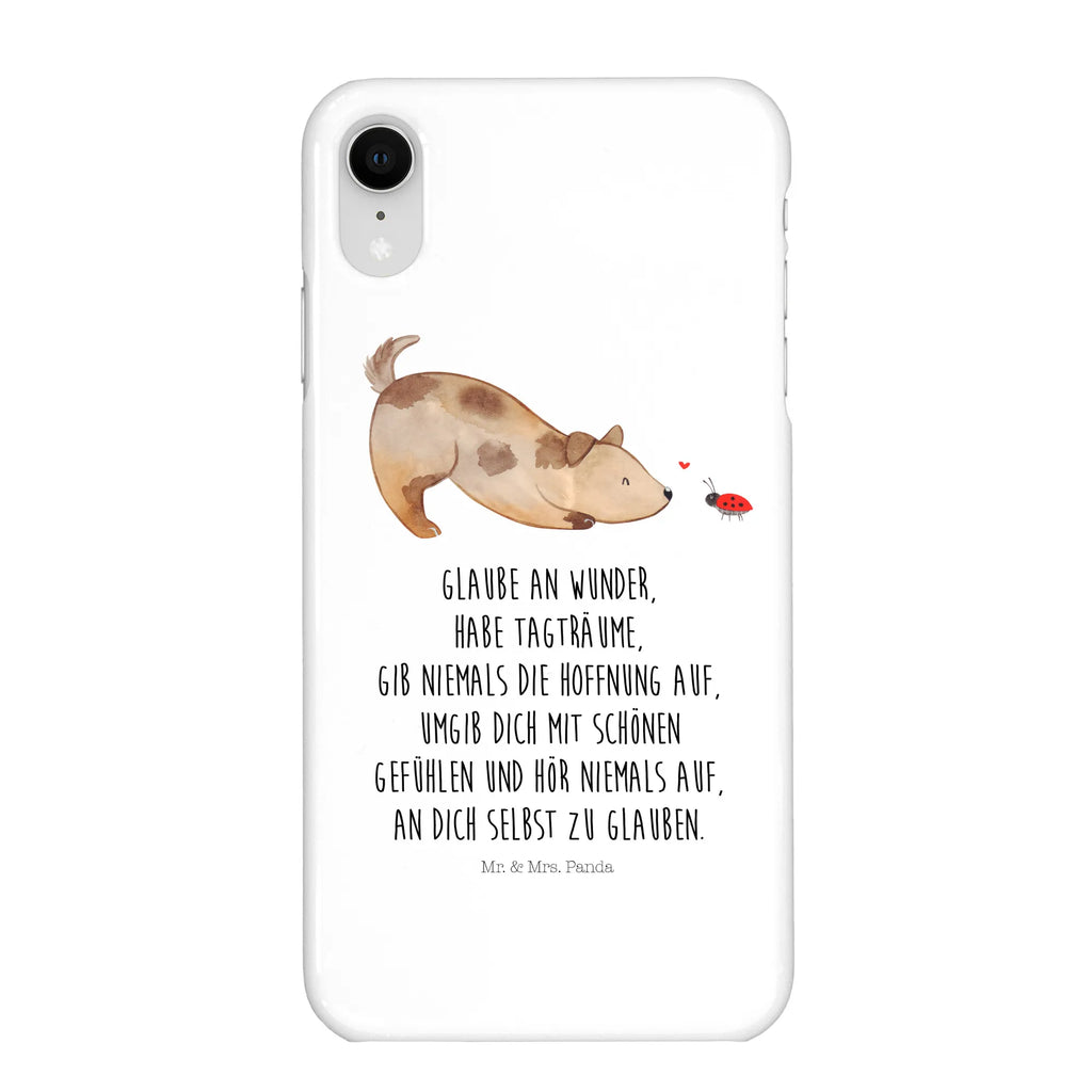 Handyhülle Hund Marienkäfer Cover, Handycover, Hülle, Iphone X, Handy Case, Handy, Handyhülle, Iphone 10, Hund, Tierliebhaber, Haustier, Hundemotiv, Hundebesitzer, Hunderasse, Sprüche, Hunde, Mischling, Mischlinghund, Marienkäfer, Hundespruch