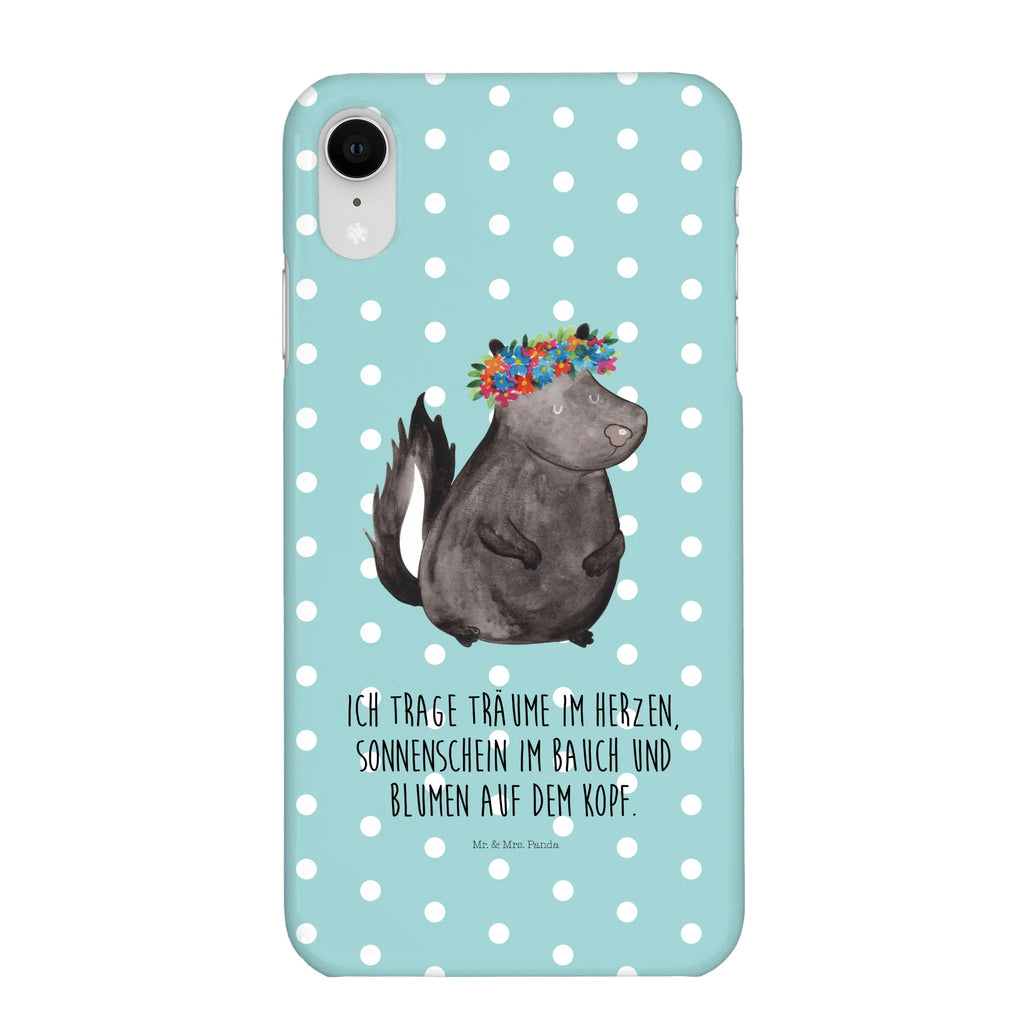Handyhülle Stinktier Mädchen Cover, Hülle, Handy Case, Iphone 10, Handycover, Handyhülle, Iphone X, Handy, Stinktier, Skunk, Stinker, Namaste, Wildtier, Yoga, Raubtier, Stinki