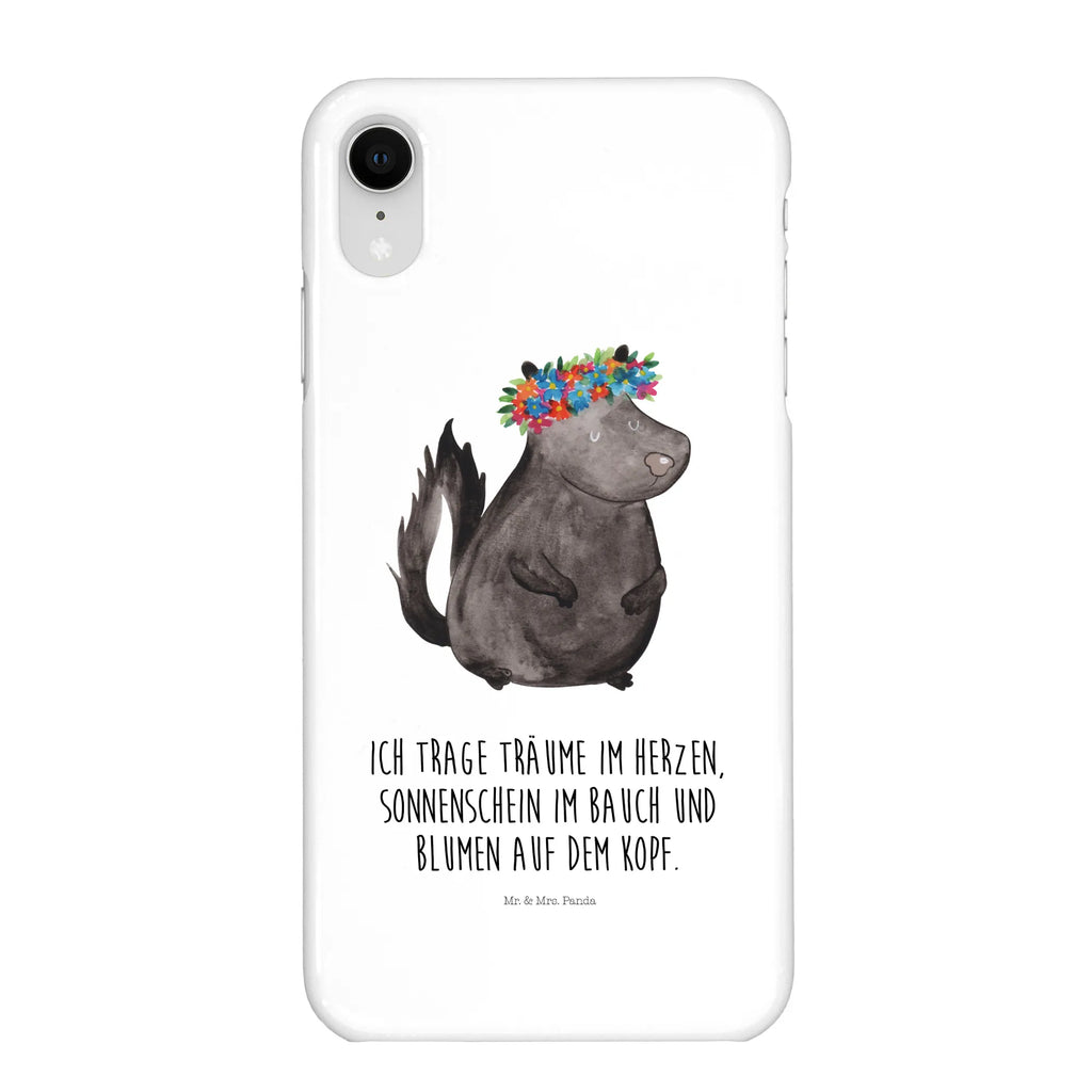 Handyhülle Stinktier Mädchen Cover, Hülle, Handy Case, Iphone 10, Handycover, Handyhülle, Iphone X, Handy, Stinktier, Skunk, Stinker, Namaste, Wildtier, Yoga, Raubtier, Stinki
