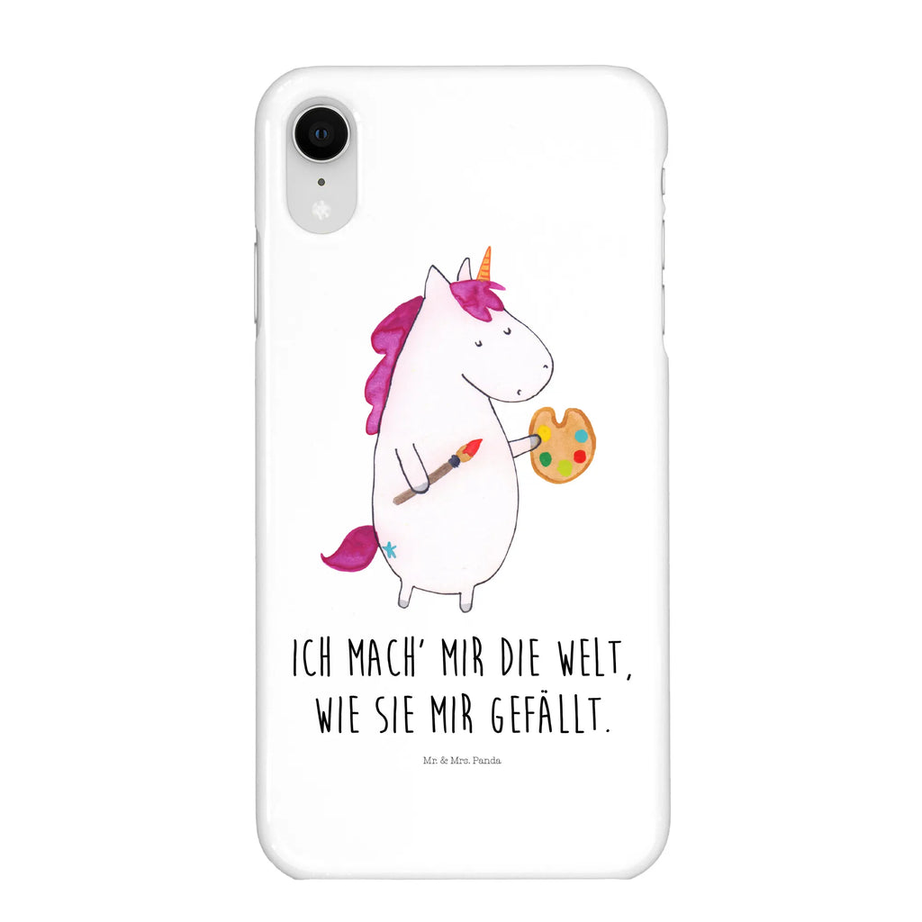 Handyhülle Einhorn Künstler Handyhülle, Hülle, Cover, Handy Case, Iphone X, Handycover, Handy, Iphone 10, Unicorn, Einhorn, Einhorn Deko, Einhörner, Maler, Englisch, Farbe, Artist, Zeichnen, Welt, Geschenk, Malen, Stift, Künstler, Pinsel
