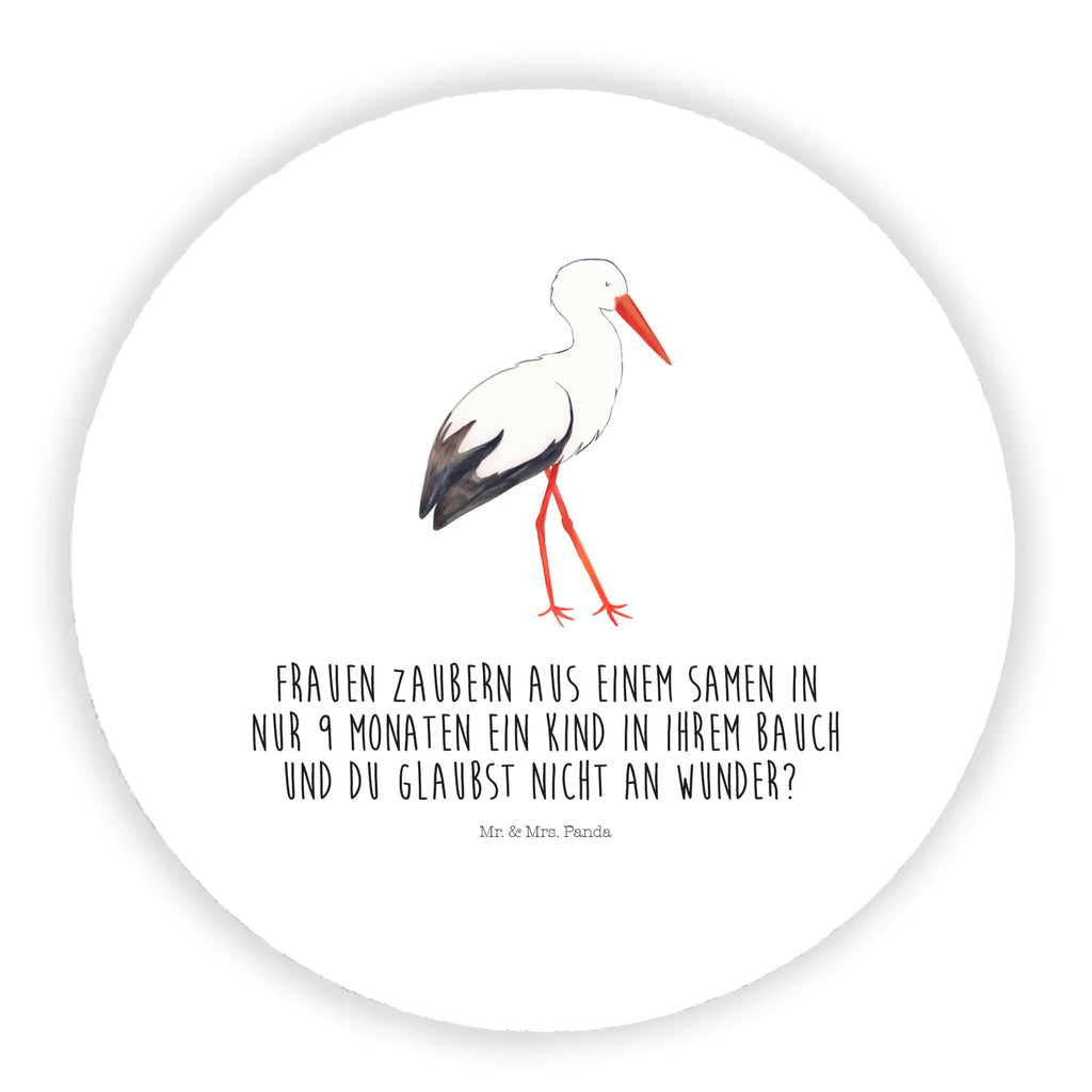 Round magnet Stork Kühlschrankmagnet, kühlschrankmagnete, rundmagnet, magnete, Lustige Sprüche, Tiere, Tiermotive, Gute Laune, Mutter, Baby, Mutter Werden, Schwanger, Babybauch, Schwangerschaft, Storch, Geburt, Mütter, Störche