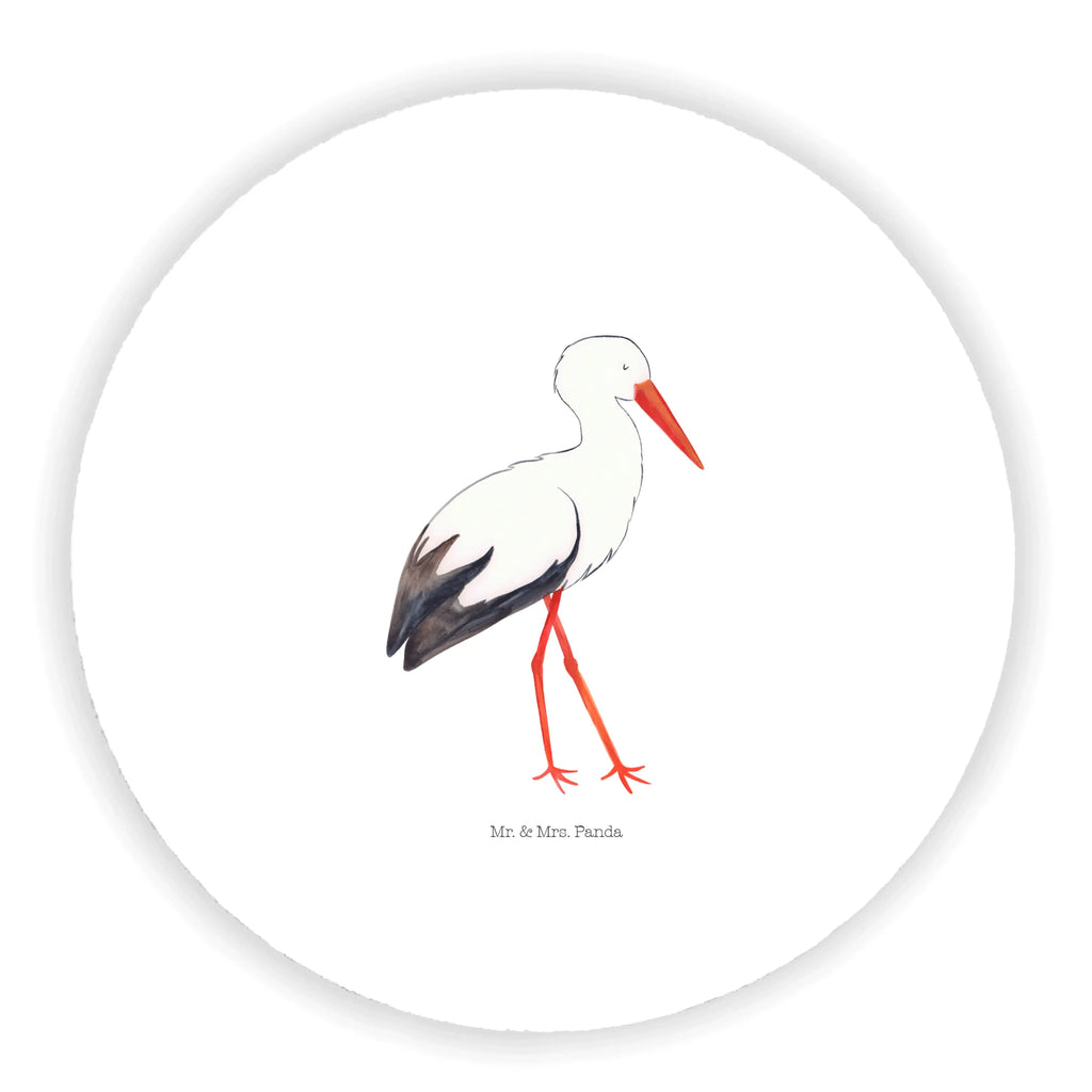 Round magnet Stork Kühlschrankmagnet, kühlschrankmagnete, rundmagnet, magnete, Lustige Sprüche, Tiere, Tiermotive, Gute Laune, Mutter, Baby, Mutter Werden, Schwanger, Babybauch, Schwangerschaft, Storch, Geburt, Mütter, Störche