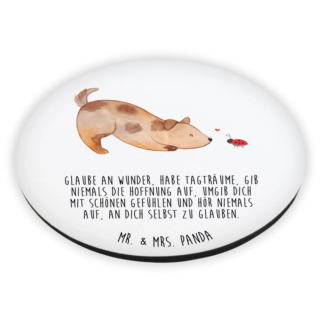 Okrągły magnes pies biedronka Notiz Magnet, Kühlschrankmagnet, Pinnwandmagnet, Dekomagnet, Souvenir Magnet, Kühlschrank Dekoration, Whiteboard Magnet, Motivmagnete, Hund, Hundemotiv, Haustier, Hunderasse, Tierliebhaber, Hundebesitzer, Sprüche, Mischlinghund, Hunde, Mischling, Hundespruch, Marienkäfer