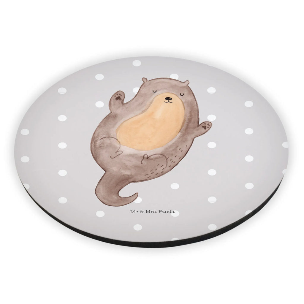 Round magnet otter Embrace Kühlschrankmagnet, magnete, kühlschrankmagnete, rundmagnet, Otter, Fischotter, Seeotter, Otter Seeotter See Otter