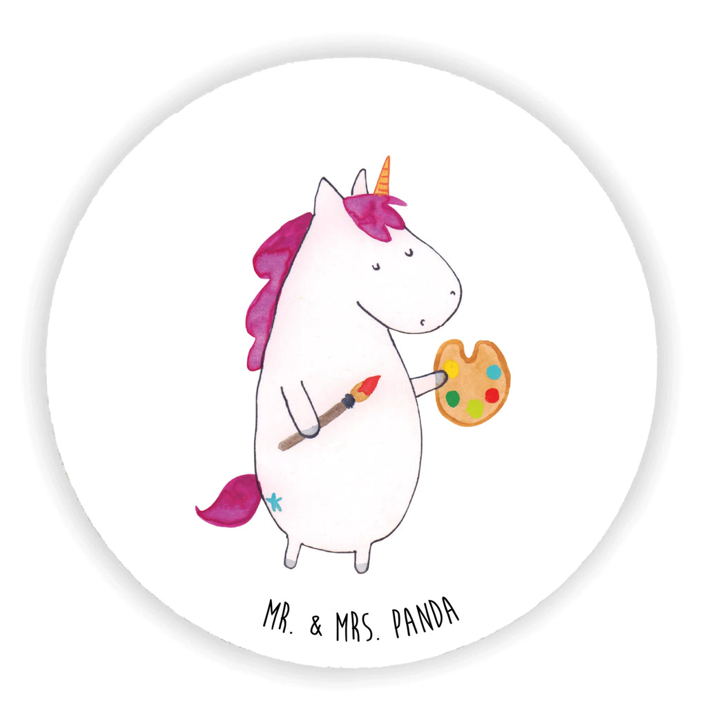 Okrągły magnes Jednorożec Artysta Notiz Magnet, Kühlschrank Dekoration, Kühlschrankmagnet, Dekomagnet, Souvenir Magnet, Whiteboard Magnet, lustige Sprüche, Pinnwandmagnet, Motivmagnete, Unicorn, Einhorn, Einhörner, Einhorn Deko, Maler, Pinsel, Artist, Stift, Malen, Künstler, Zeichnen, Geschenk, Farbe, Englisch, Welt