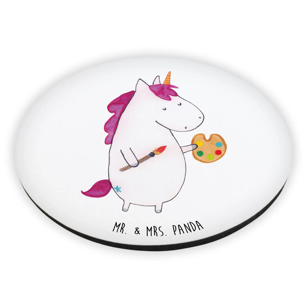 Okrągły magnes Jednorożec Artysta Notiz Magnet, Kühlschrank Dekoration, Kühlschrankmagnet, Dekomagnet, Souvenir Magnet, Whiteboard Magnet, lustige Sprüche, Pinnwandmagnet, Motivmagnete, Unicorn, Einhorn, Einhörner, Einhorn Deko, Maler, Pinsel, Artist, Stift, Malen, Künstler, Zeichnen, Geschenk, Farbe, Englisch, Welt