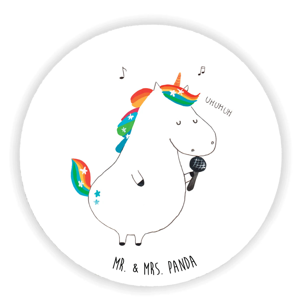 Okrągły magnes jednorożec Śpiewak Jednorożec, jednorożce, dekoracje jednorożca, jednorożec