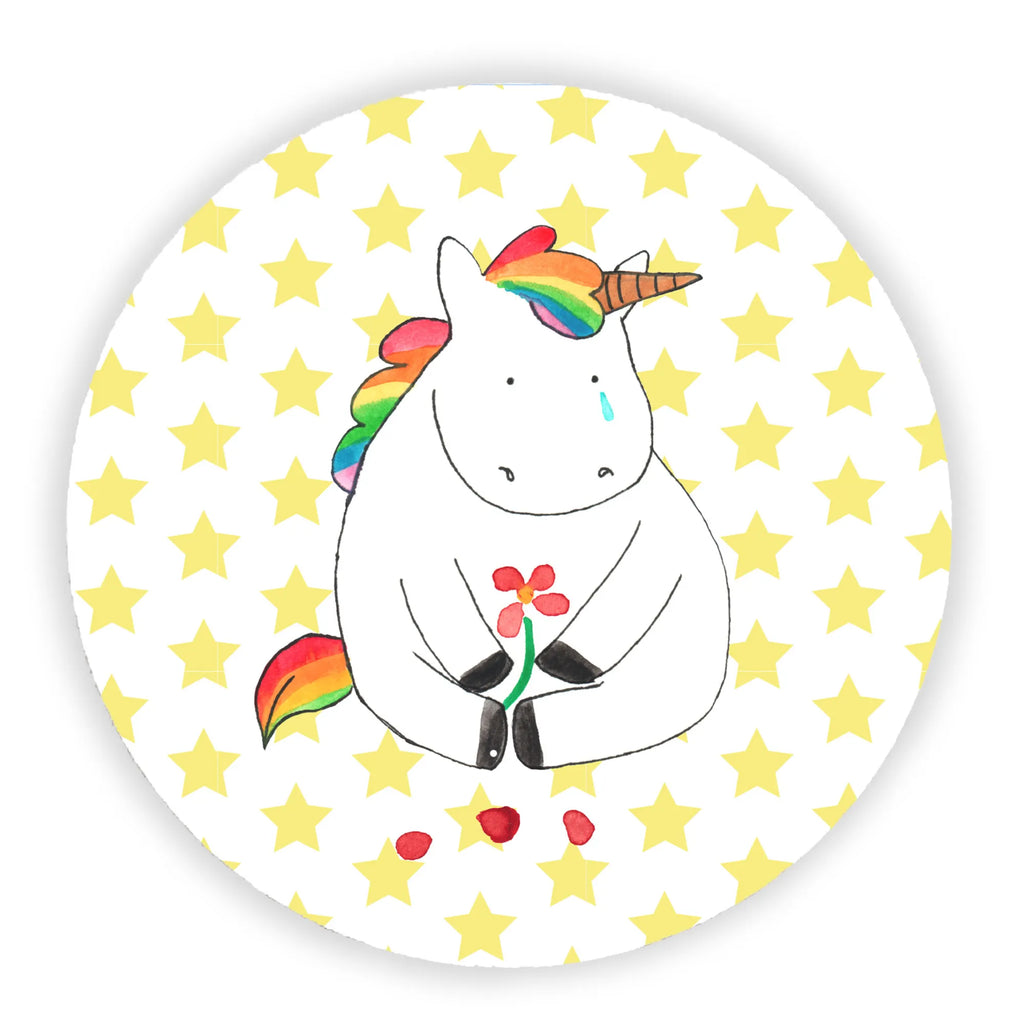 Round magnet unicorn Sad Motivmagnete, Notiz Magnet, Dekomagnet, Kühlschrank Dekoration, Pinnwandmagnet, Whiteboard Magnet, Kühlschrankmagnet, Souvenir Magnet, Einhorn, Einhörner, Einhorn Deko, Unicorn, Freunde, Trauer, Grußkarte, Glitzer, Blume, Liebe, Trösten. Freundschaft