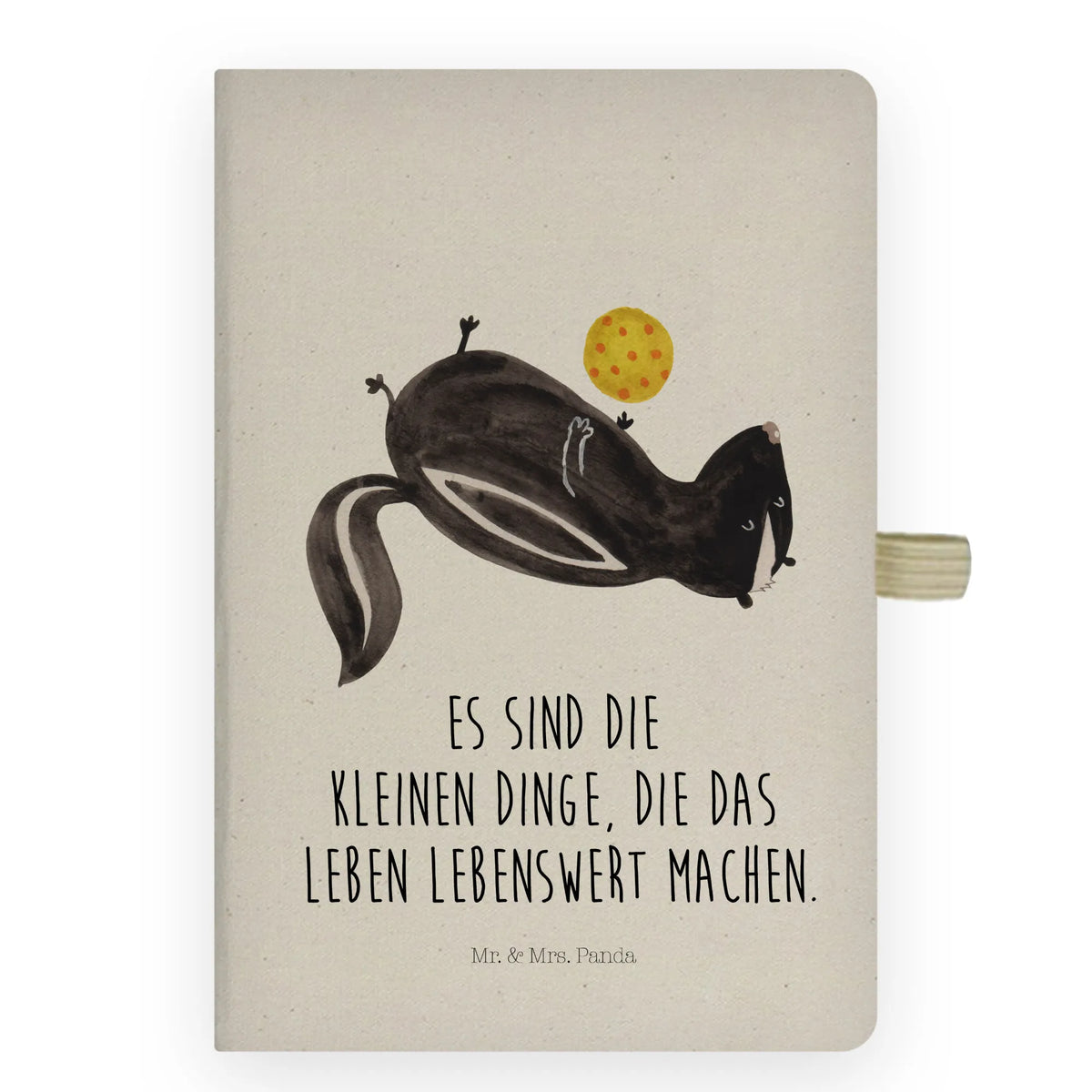 Cotton notebook skunk ball