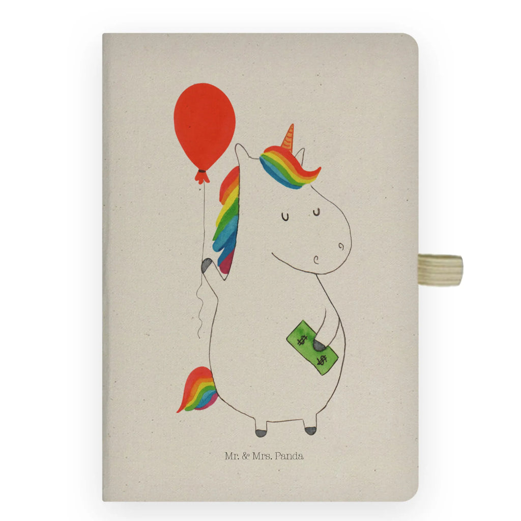Cotton notebook unicorn balloon sketchbook, notepad, notes, entry book, writing book, diary, journal, address book, notebook, unicorn, unicorns, girlfriend, fun, lifelong, balloon, funny, gift, money, saying, joy