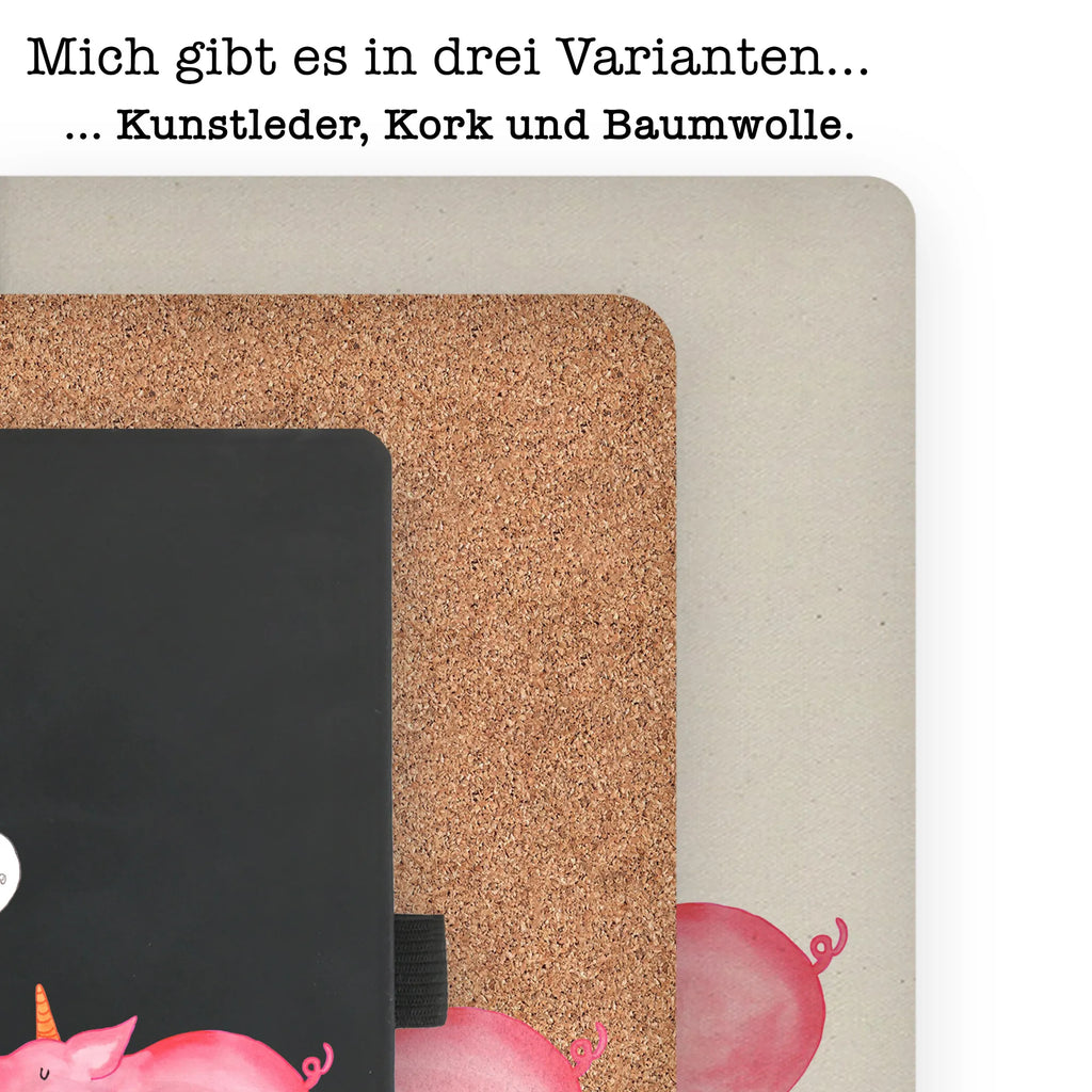 Bawełniany notatnik DIN A4 jednorożec świnia Jednorożec, jednorożce, dekoracje jednorożca, jednorożec