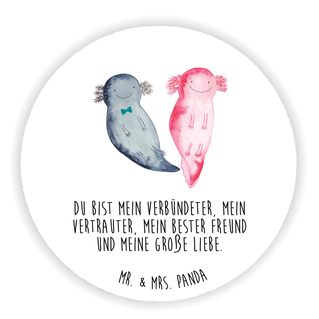 Rund Magnet Axolotl Axel+Lotte Kühlschrankmagnet, rundmagnet, kühlschrankmagnete, magnete, Axolotl, Molch, Valentinstag, Große Liebe, Verlobter, Ehemann, Jahrestag, Freund, Liebe, Schwanzlurch, Axolot, Lurche, Liebesbeweis, Lurch