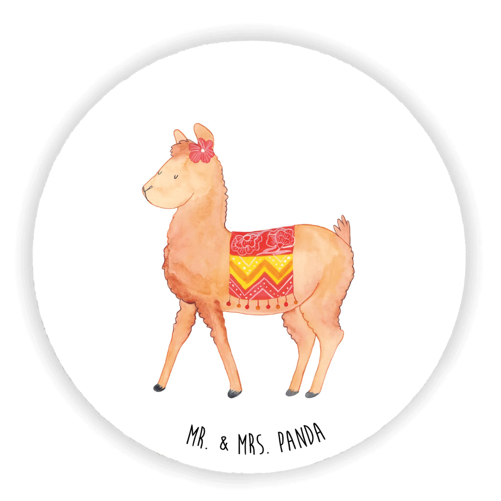 Round magnet alpaca Proud calendar magnet, office magnet, magnetic board, refrigerator magnet, refrigerator magnets, magnet, alpaca, llama, pako, camel, Peru, animal, favourite animal