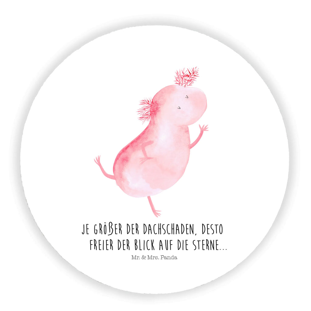 Okrągły magnes aksolotl tańczyć rundmagnet, magnete, kühlschrankmagnete, Kühlschrankmagnet, Molch, Axolotl, Sterne, Lurch, Dachschaden, Beste Freundin, Axolot, Verrückt, Schwanzlurch, Freundin, Lurche