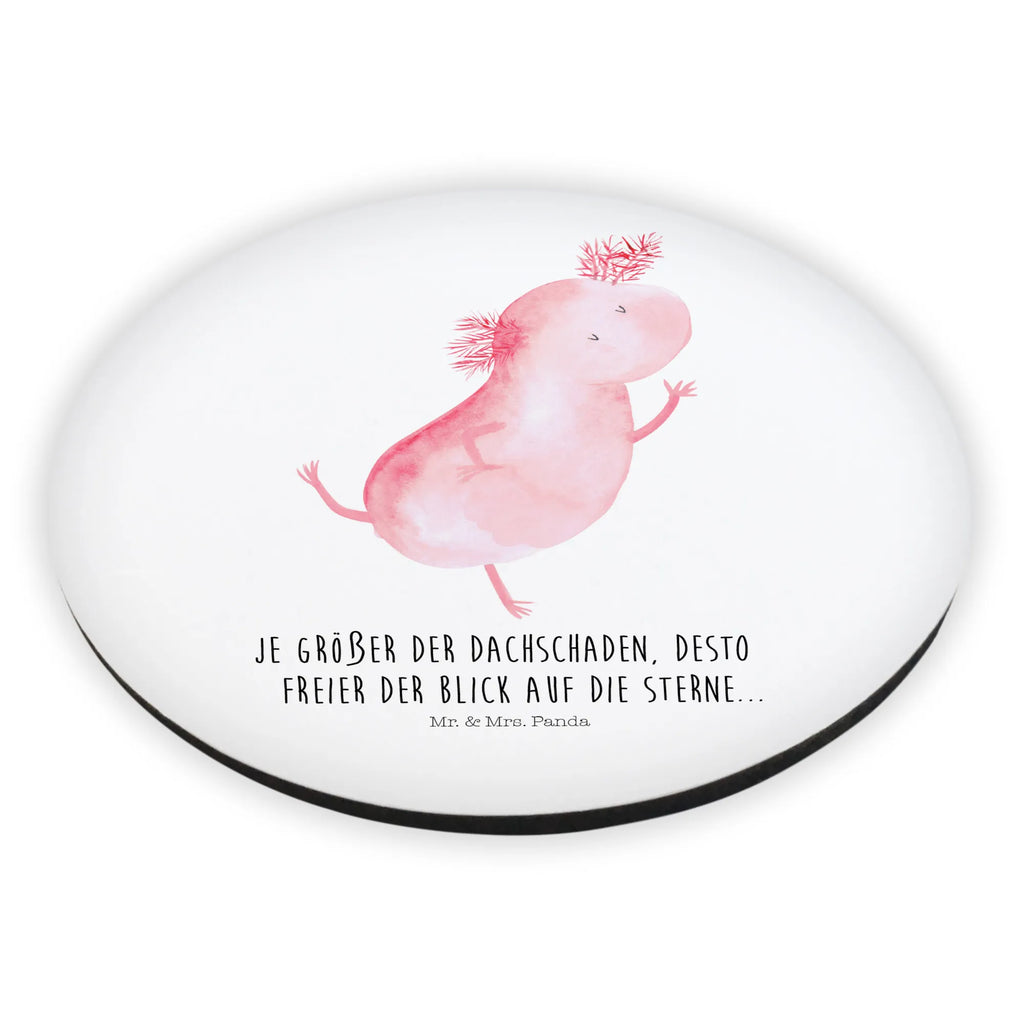 Okrągły magnes aksolotl tańczyć rundmagnet, magnete, kühlschrankmagnete, Kühlschrankmagnet, Molch, Axolotl, Sterne, Lurch, Dachschaden, Beste Freundin, Axolot, Verrückt, Schwanzlurch, Freundin, Lurche