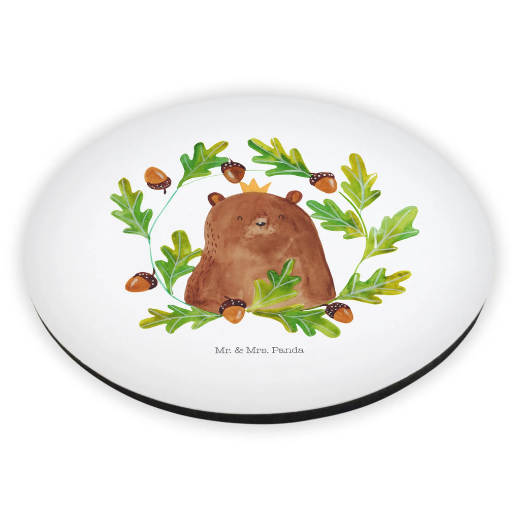 Okrągły magnes Niedźwiedź król Niedźwiedź, Miś, Pluszowy miś