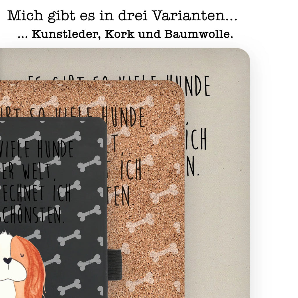 Cotton notebook Dog Cavalier King Charles Spaniel writing book, entry book, notepad, sketchbook, notes, diary, journal, notebook, address book, dog, mutt, hound, woof, dog mama, dog breed, love dogs, love for dogs, dog decorative items, bag with dog print, funny gifts for dog owners, what do you give a dog lover, Christmas gifts for dogs, gifts for dogs, dog sayings, Spaniel, Cavalier King Charles Spaniel, Sayings, most beautiful dog, Dog, Cocker Spaniel