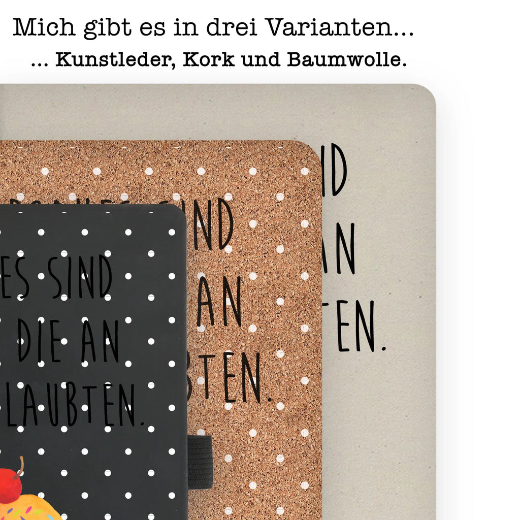 Bawełniany notatnik DIN A4 Babeczka Motywy zwierzęce, dobra energia, zabawne powiedzonka, zwierzęta