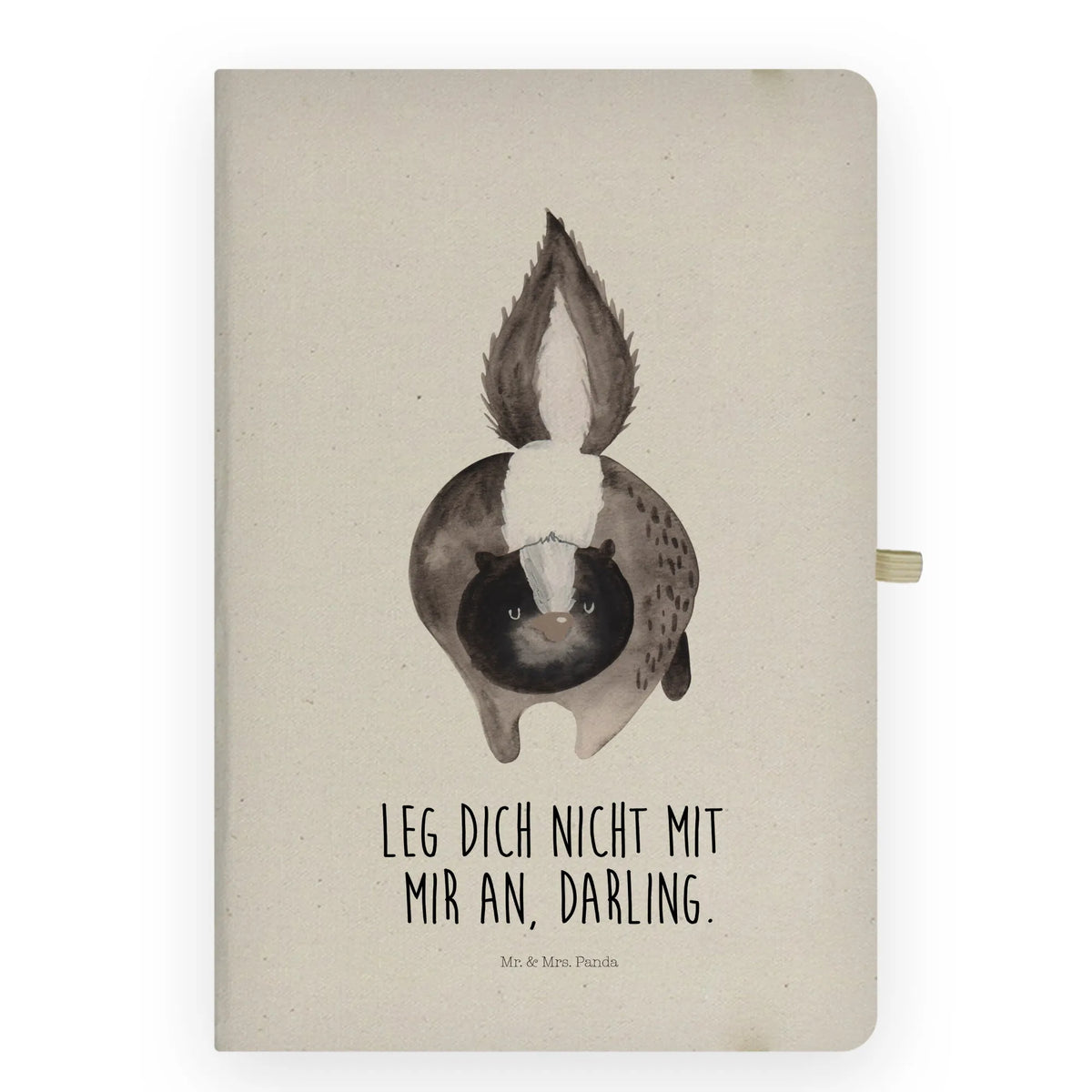 Cotton notebook skunk attack
