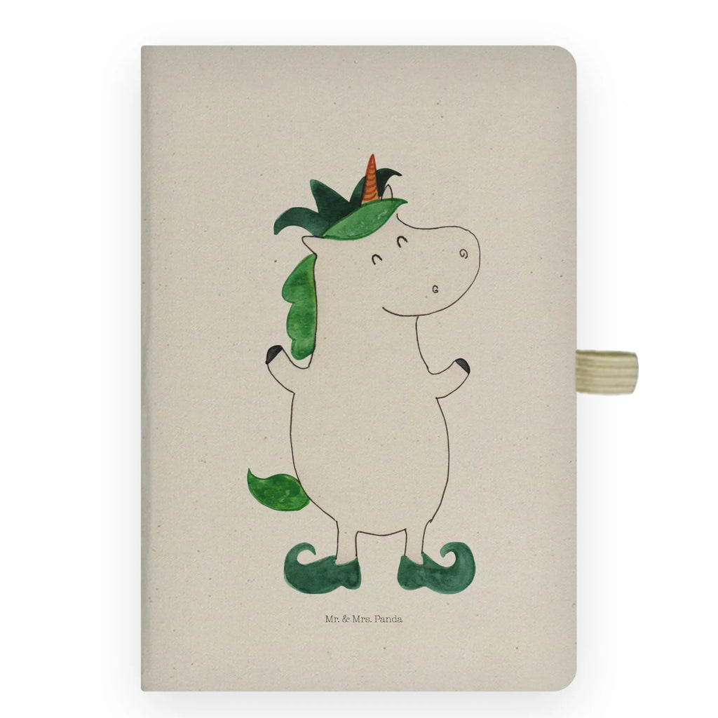 Cotton notebook unicorn joker diary, sketchbook, notepad, journal, notebook, address book, notes, writing book, entry book, unicorn, unicorns, Middle Ages, Punch, Unicorn, Juggler, Court Jester