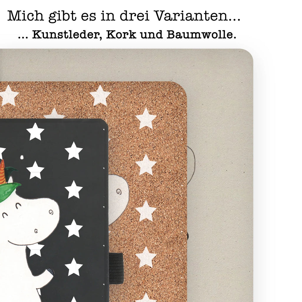 Cotton notebook unicorn joker diary, sketchbook, notepad, journal, notebook, address book, notes, writing book, entry book, unicorn, unicorns, Middle Ages, Punch, Unicorn, Juggler, Court Jester