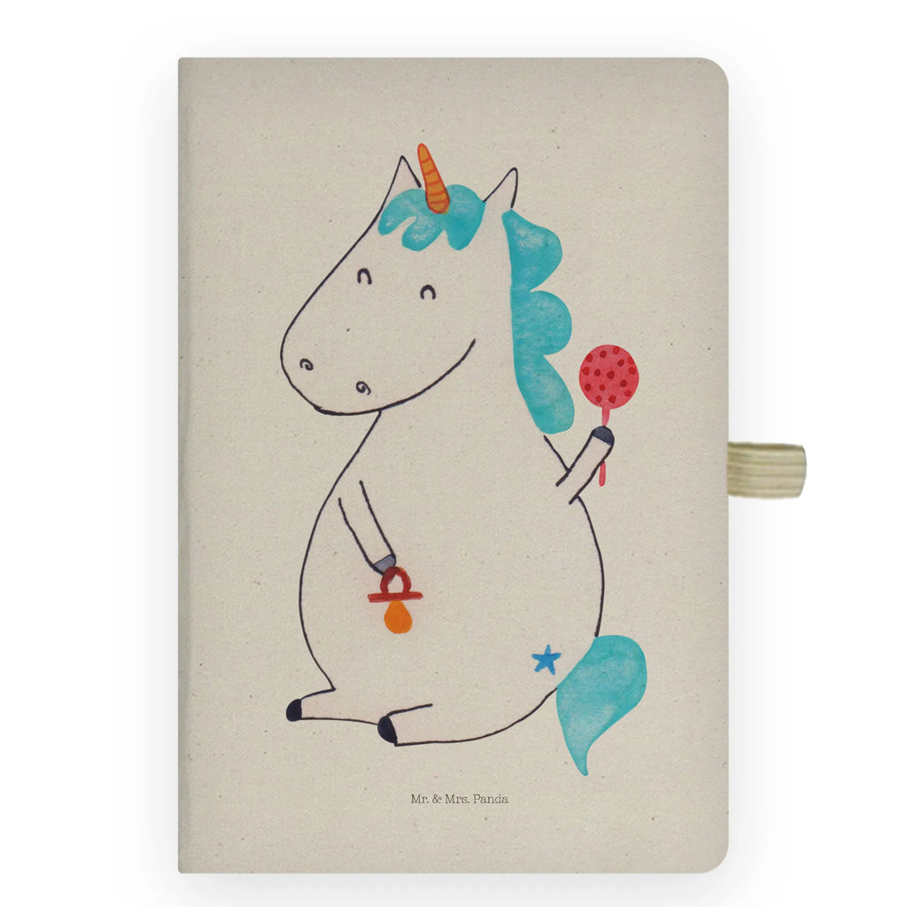 Cotton notebook unicorn infant diary, writing book, notebook, address book, notepad, notes, sketchbook, journal, entry book, unicorn, unicorns, kids, birth present, mother, first child, baby, offspring, parents, birth, birth gift, birthday, baby happiness