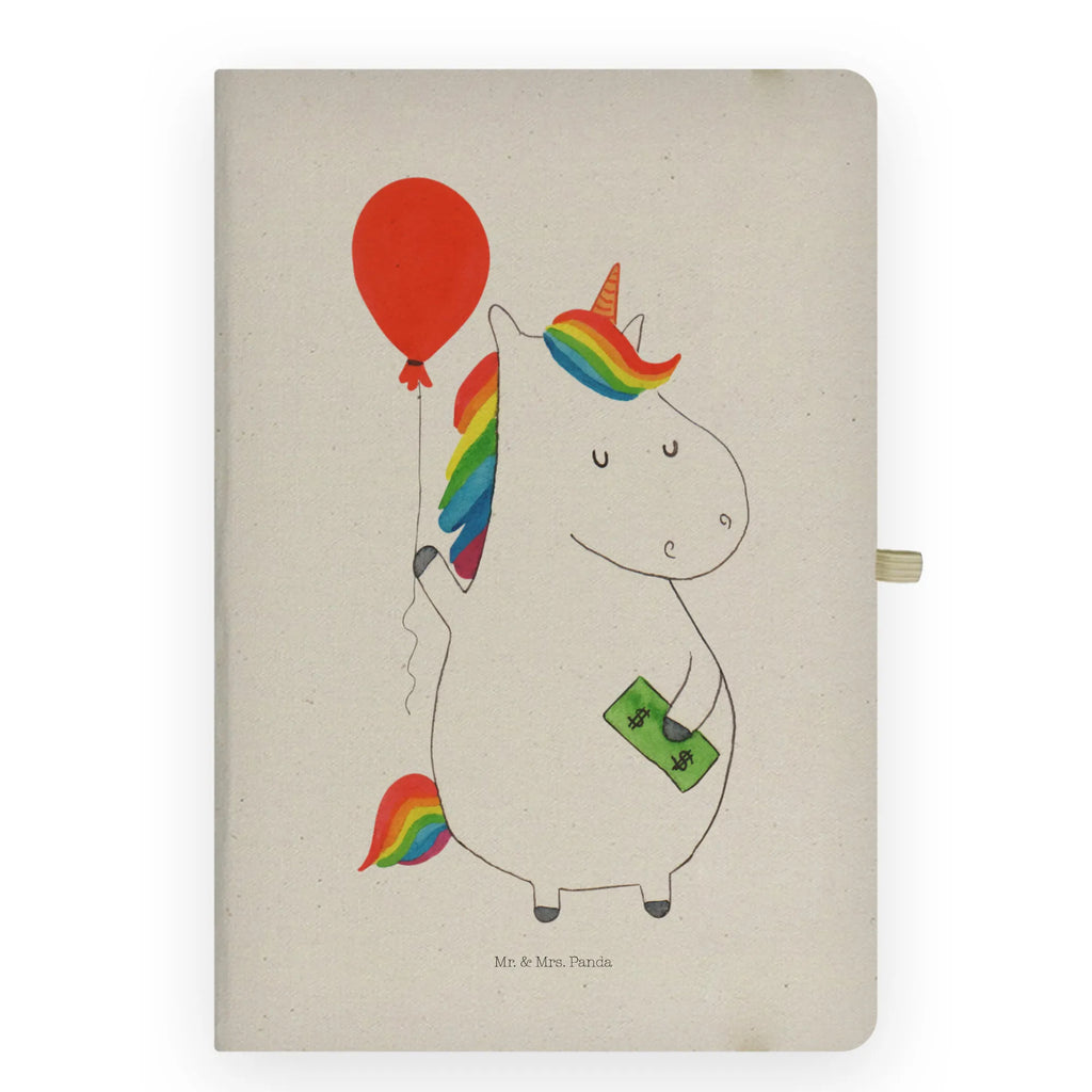 Cotton notebook unicorn balloon sketchbook, notepad, notes, entry book, writing book, diary, journal, address book, notebook, unicorn, unicorns, girlfriend, fun, lifelong, balloon, funny, gift, money, saying, joy