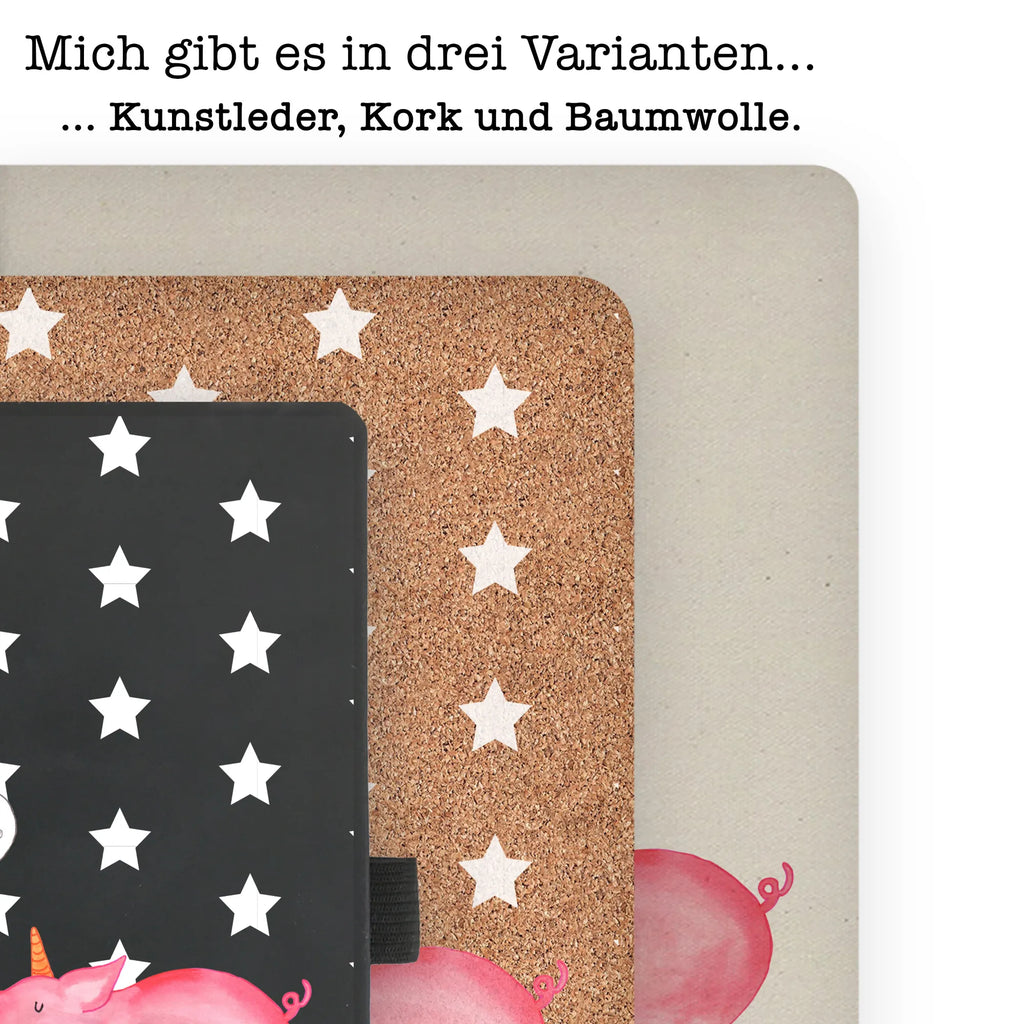 Bawełniany notatnik DIN A4 jednorożec świnia Jednorożec, jednorożce, dekoracje jednorożca, jednorożec