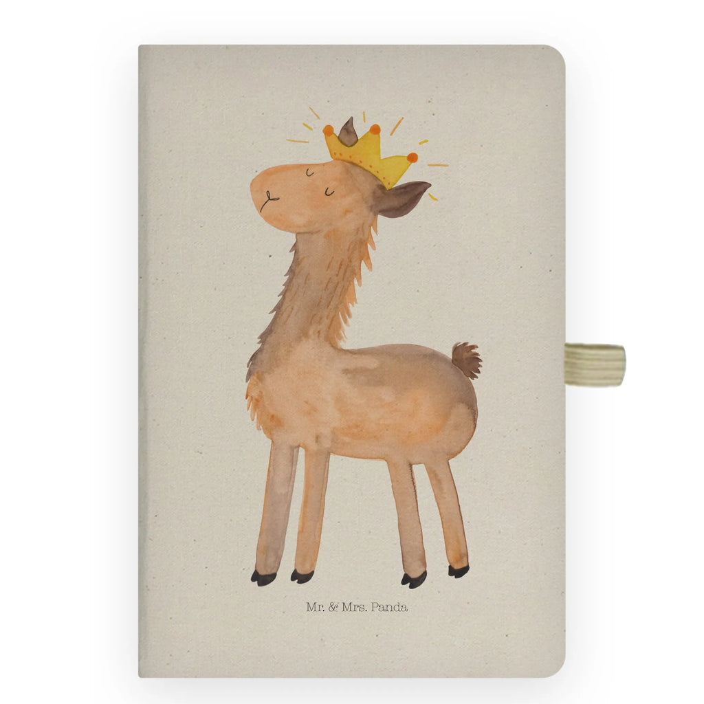Bawełniany notatnik DIN A4 lama Król Lama, Alpaka