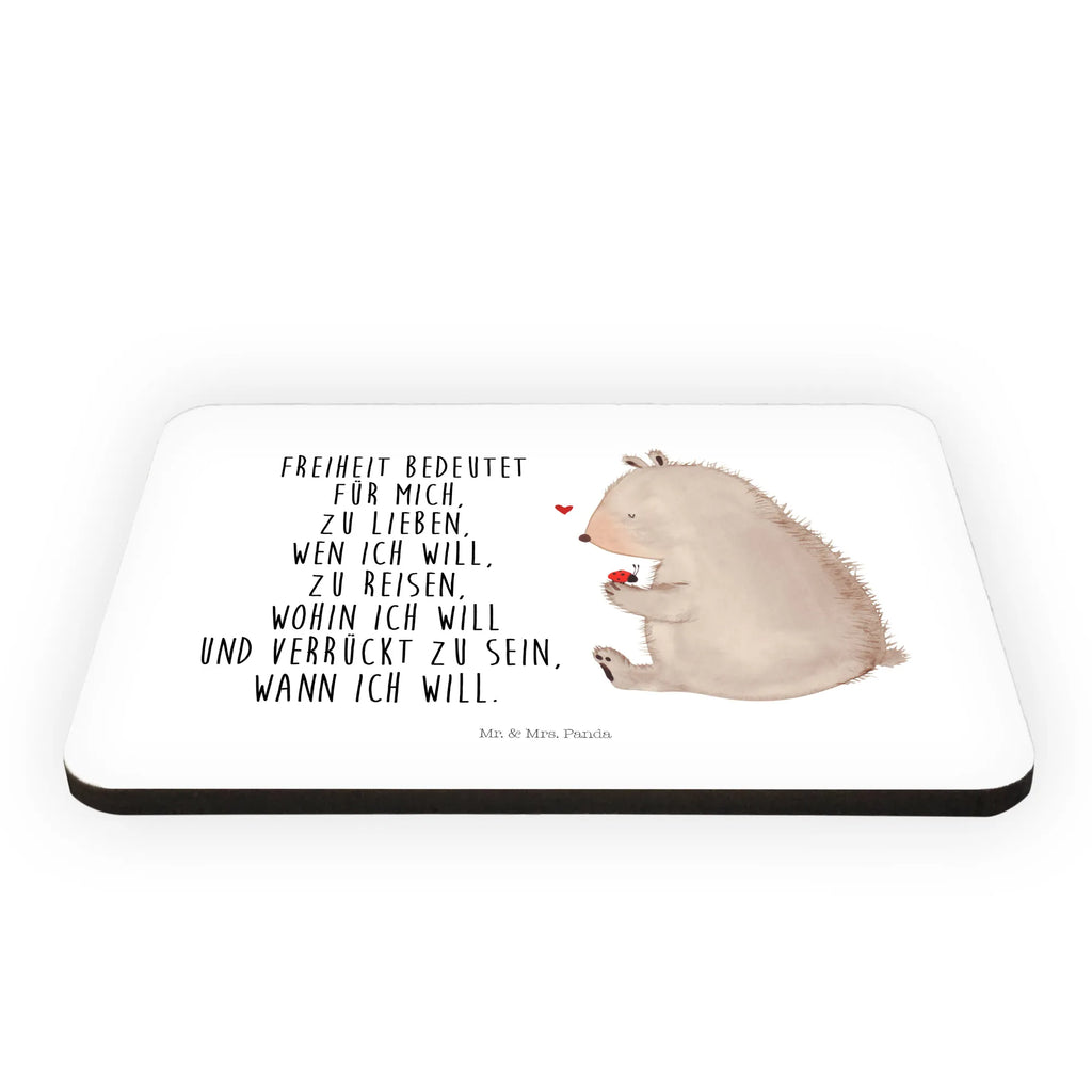 Magnet bear ladybug magnetic board, magnet, refrigerator magnet, calendar magnet, office magnet, refrigerator magnets, bear, teddy, teddy bear, cuddly toy, freedom, life is beautiful, ladybird, motivation, love