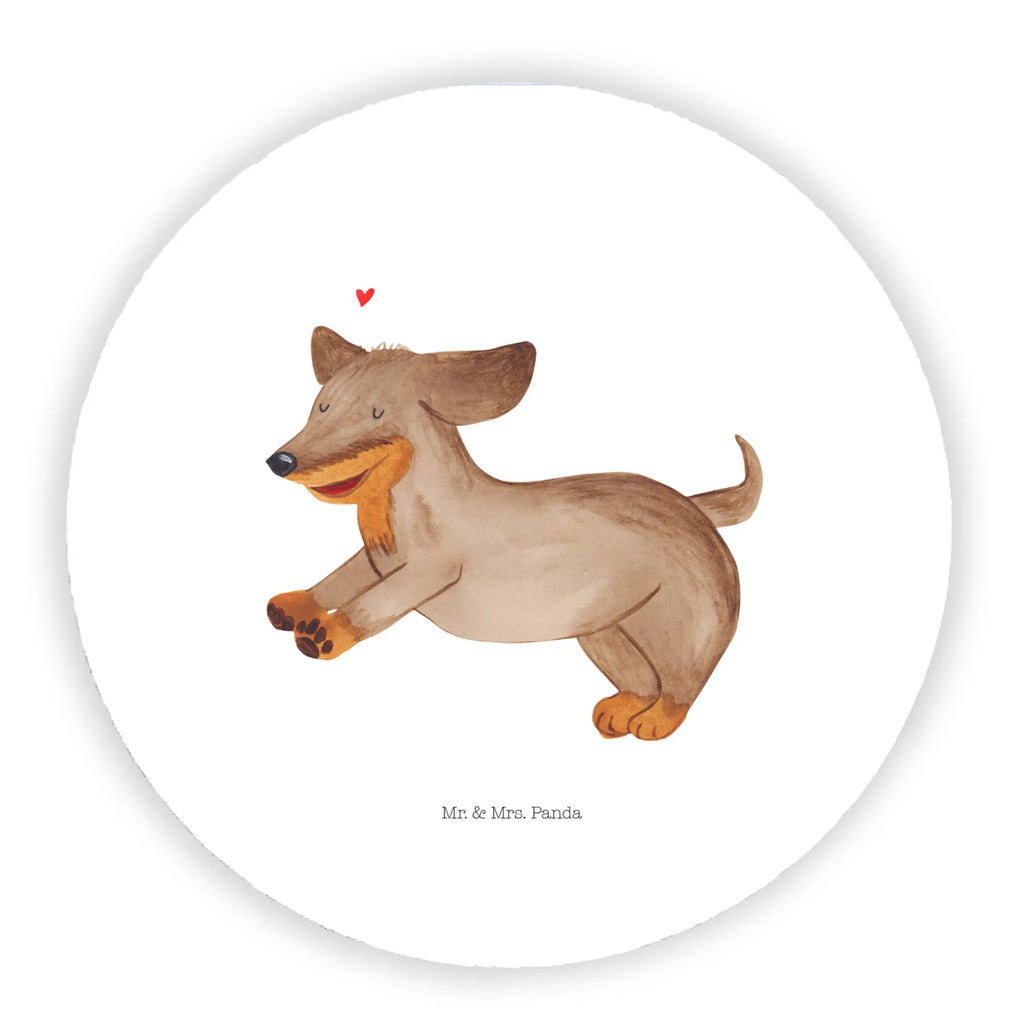 Rund Magnet Hund Dackel fröhlich Motivmagnete, Notiz Magnet, Pinnwandmagnet, Kühlschrank Dekoration, Kühlschrankmagnet, Dekomagnet, Whiteboard Magnet, Souvenir Magnet, Hund, Hundemotiv, Haustier, Hunderasse, Tierliebhaber, Hundebesitzer, Sprüche, happy dog, Dackel, Dachshund, Hunde