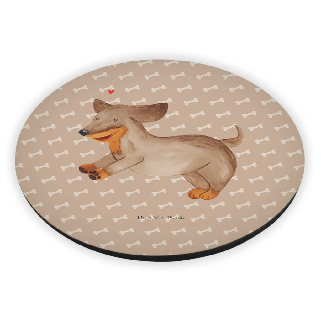 Rund Magnet Hund Dackel fröhlich Motivmagnete, Notiz Magnet, Pinnwandmagnet, Kühlschrank Dekoration, Kühlschrankmagnet, Dekomagnet, Whiteboard Magnet, Souvenir Magnet, Hund, Hundemotiv, Haustier, Hunderasse, Tierliebhaber, Hundebesitzer, Sprüche, happy dog, Dackel, Dachshund, Hunde