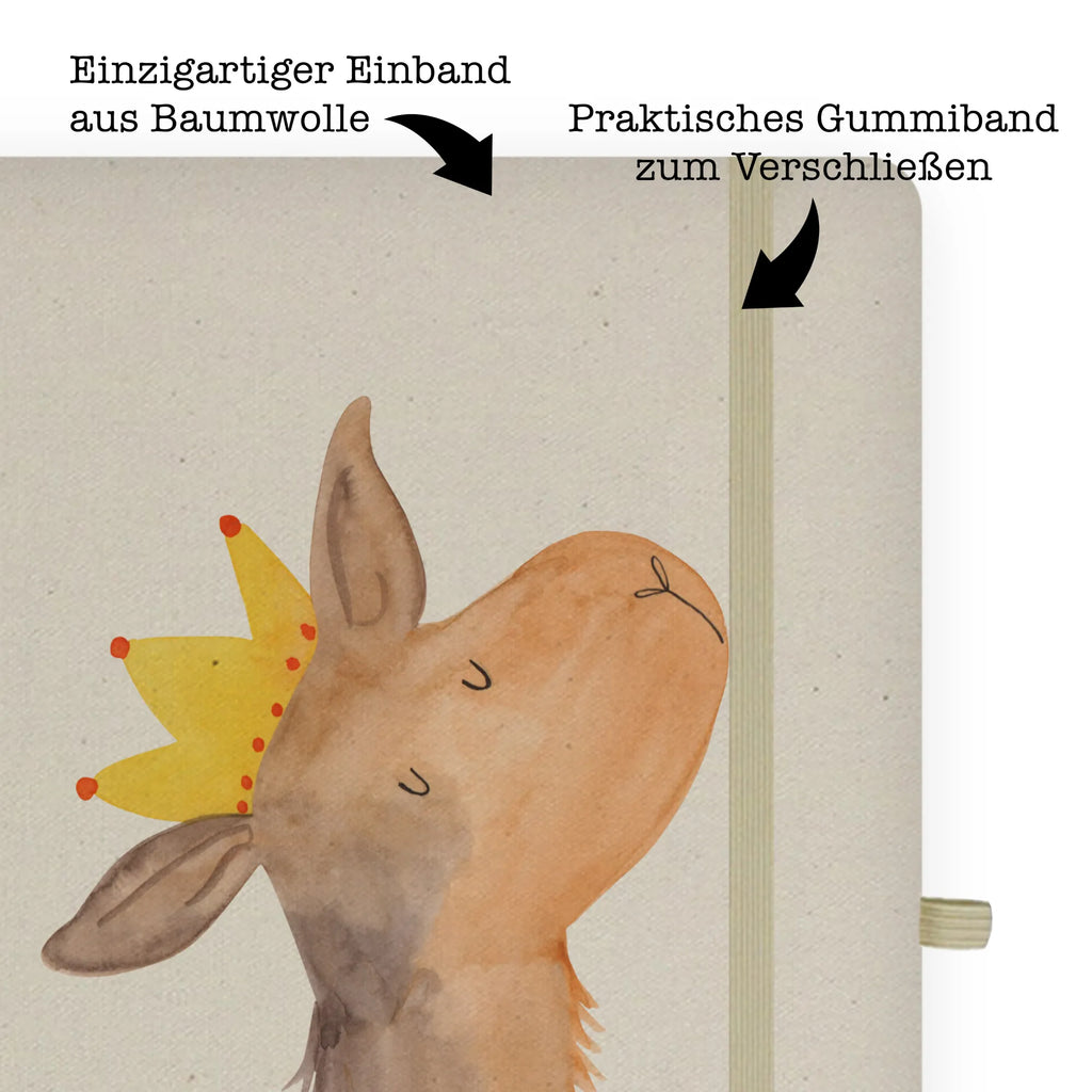 Bawełniany notatnik DIN A4 Głowa lamy król Lama, Alpaka
