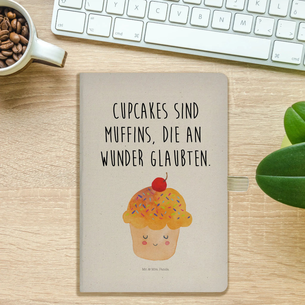 Bawełniany notatnik DIN A4 Babeczka Motywy zwierzęce, dobra energia, zabawne powiedzonka, zwierzęta