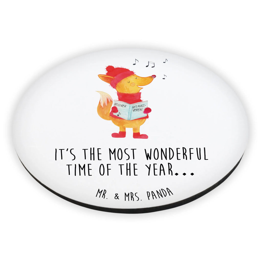 Okrągły magnes lis Śpiewak magnete, rundmagnet, Kühlschrankmagnet, kühlschrankmagnete, Wintermotiv, Winter, Weihnachtsdeko, Nikolaus, Advent, Heiligabend, Weihnachten, Füchse, Fuchs, Weihnachtslieder, Singen, Geschenk Sänger, Sänger