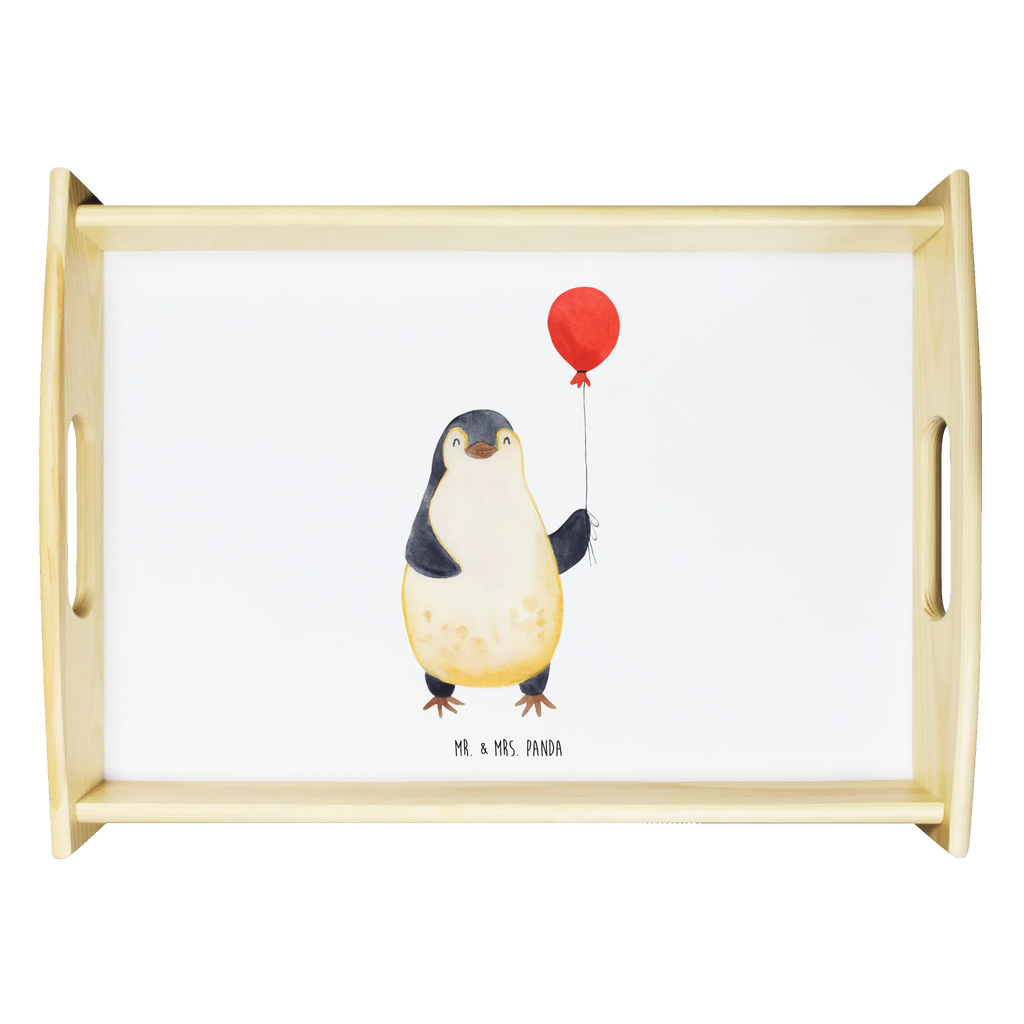 Serviertablett Pinguin Luftballon Frühstückstablett, Serviertablett, Holztablett, Dekotablett, Küchentablett, Tablett, Pinguin, Tagträume, Glück, Pinguine, Geschenk Freundin, Lebenslust, neues Leben, Geschenkidee, beste Freundin, Motivation, Liebe, Neustart, Luftballon