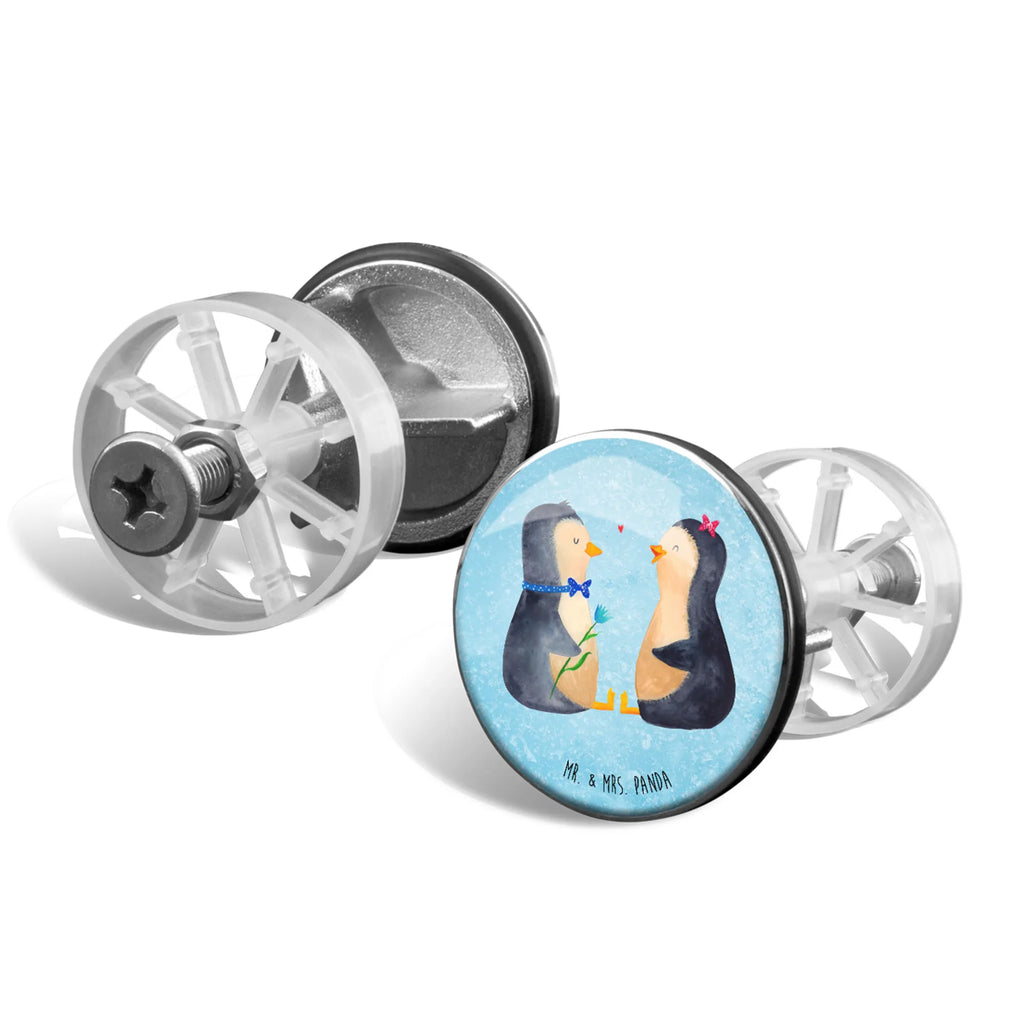 Sink plug Penguin pair Waschbecken, Waschbecken Stopfen, Ablaufgarnitur, Abflussstöpsel, Stöpsel, Pinguin, Liebespaar, Liebesgeschenk, Jahrestag, Hochzeitstag, Verlobung, große Liebe, Hochzeitsgeschenk, Liebe, Traumpaar, Hochzeit, Pinguine, Liebesbeweis