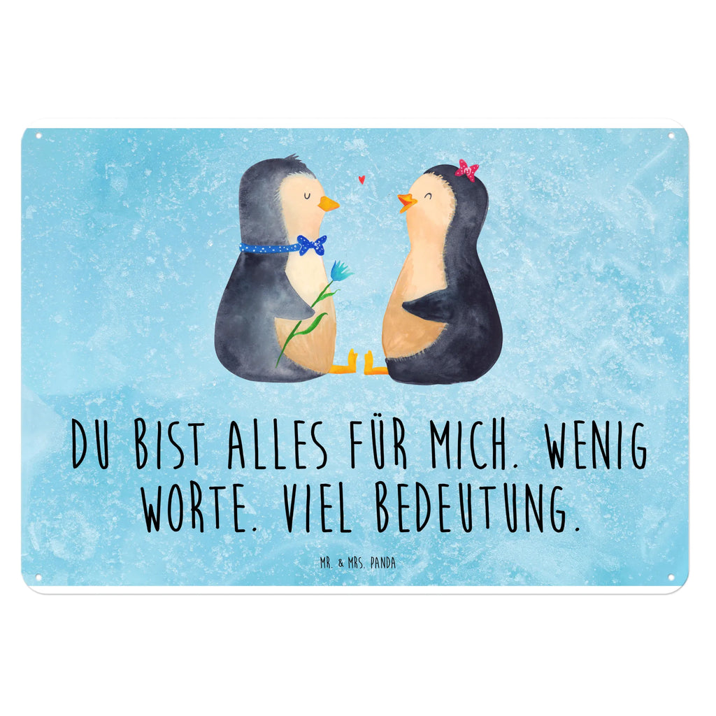 Blechschild Pinguin Pärchen Dekoschild Metall, Blechschild Für Männer, Blechschild, Blechschild Büro, Wandschild Metall, Blechschild Für Frauen, Türschild Metall, Blechschild Groß, Blechschild Küche, Blechschild Zum Aufhängen, Pinguin, Pinguine, Liebespaar, Liebe, Jahrestag, Hochzeitstag, Hochzeit, Liebesbeweis, Traumpaar, Große Liebe, Liebesgeschenk, Verlobung, Hochzeitsgeschenk