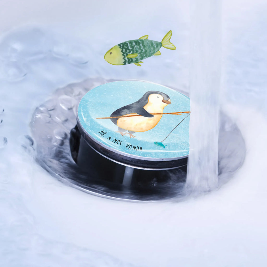 Sink plug Penguin angler drain set, stoppers, washbasin, universal, Washbasin plugs, washbasin plugs, drain plugs, Penguin, North Pole, Winter, Penguins, hobby, gift idea, motivation, daily schedule, vacation, daydreams, new start, weekend, plan, planner, friends, angler, penguins, penguin, gift, fishing