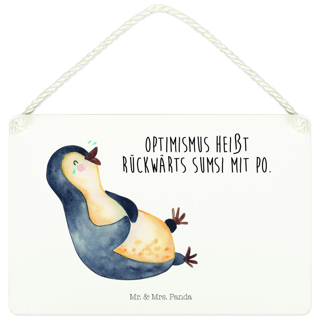 Dekoracyjny znak pingwin Śmiech Pinguin