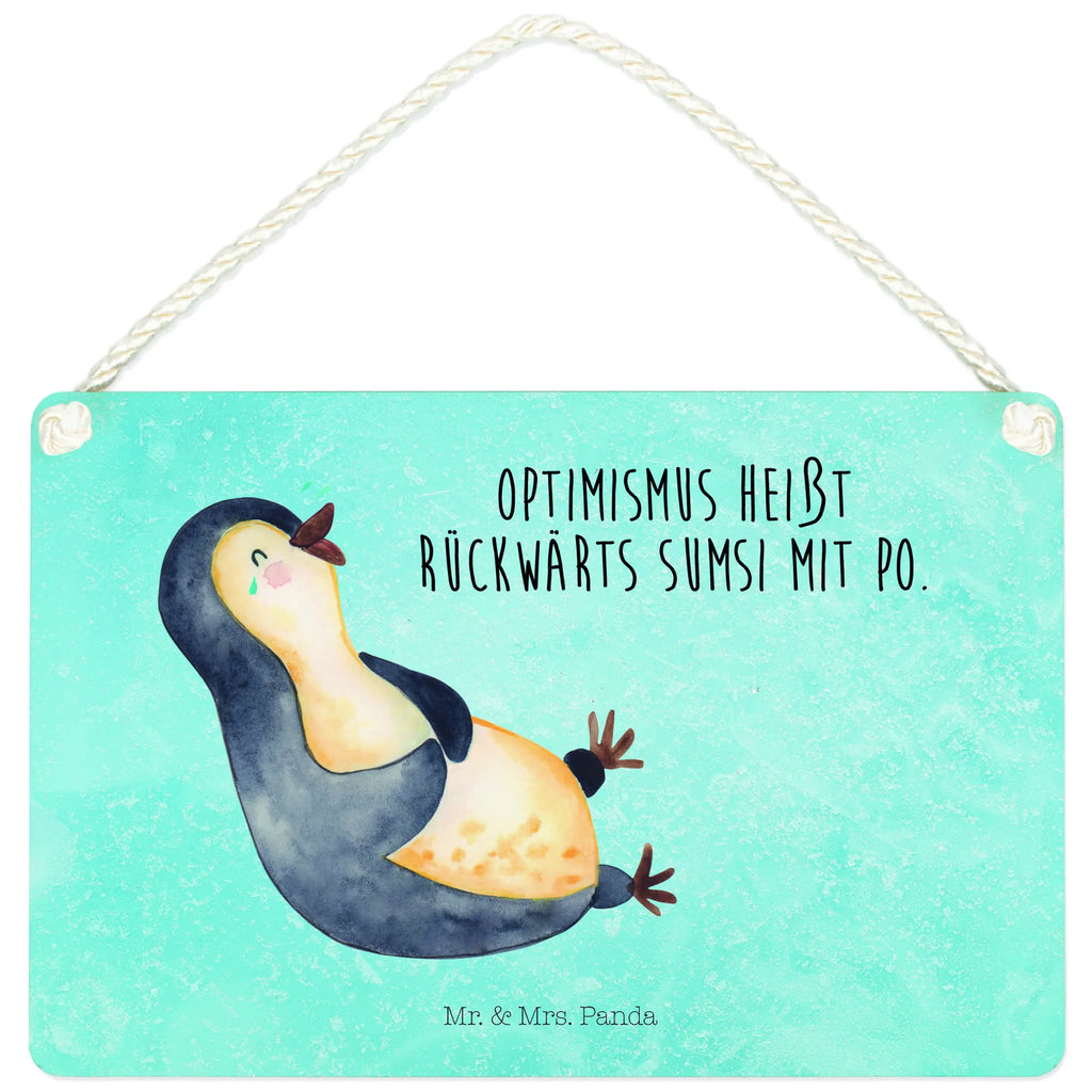 Dekoracyjny znak pingwin Śmiech Pinguin