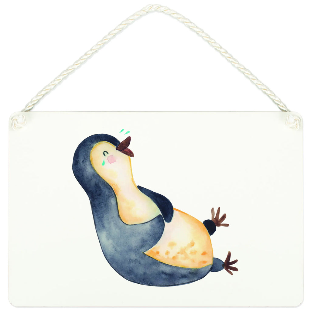 Dekoracyjny znak pingwin Śmiech Pinguin