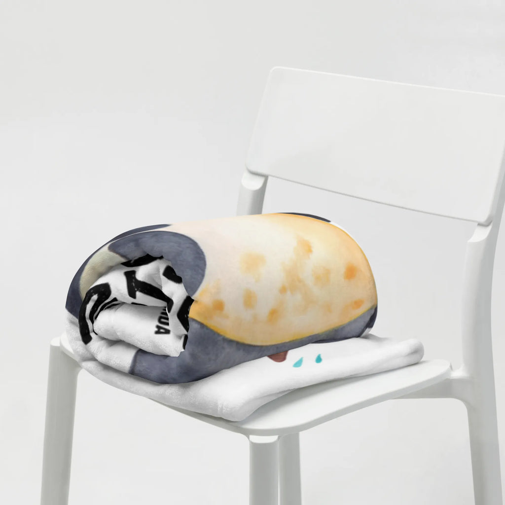Kocyk dla niemowląt pingwin Śmiech Geschenk Geburt, Babygeschenk, Krabbeldecke, Babydecke, Babyecke Kuscheldecke, Pinguin, lustiger Spruch, Humor, Optimismus, Fröhlichkeit, Fröhlich, Pinguine, Lachen