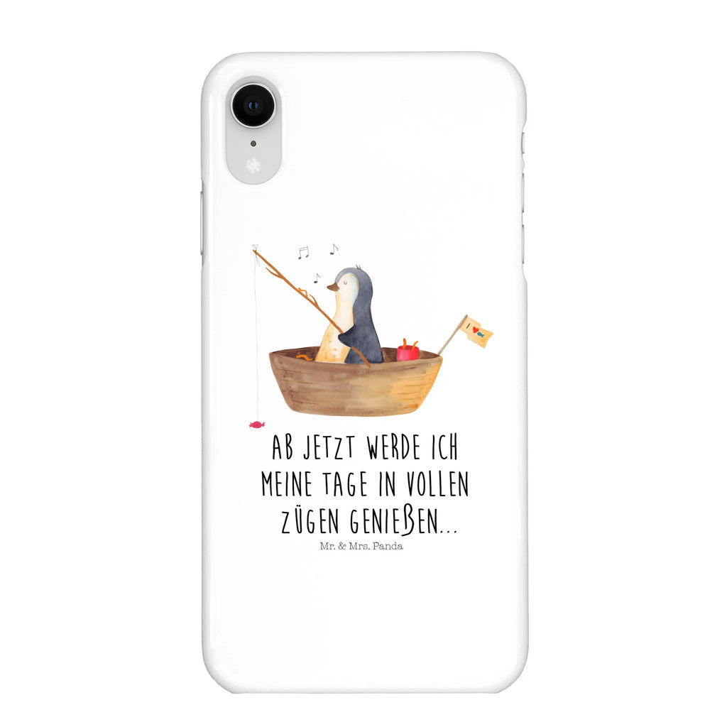 Etui na iPhone 10 pingwin łódka wędkarska Hülle, Cover, Iphone X, Handy Case, Iphone 10, Handycover, Handy, Handyhülle, Pinguin, Angeln, Angelboot, Trennung, Neustart, Pinguine, Motivation, Geschenkidee Liebeskummer, Leben, Genießen, Lebenslust, Neuanfang, Boot, Scheidung