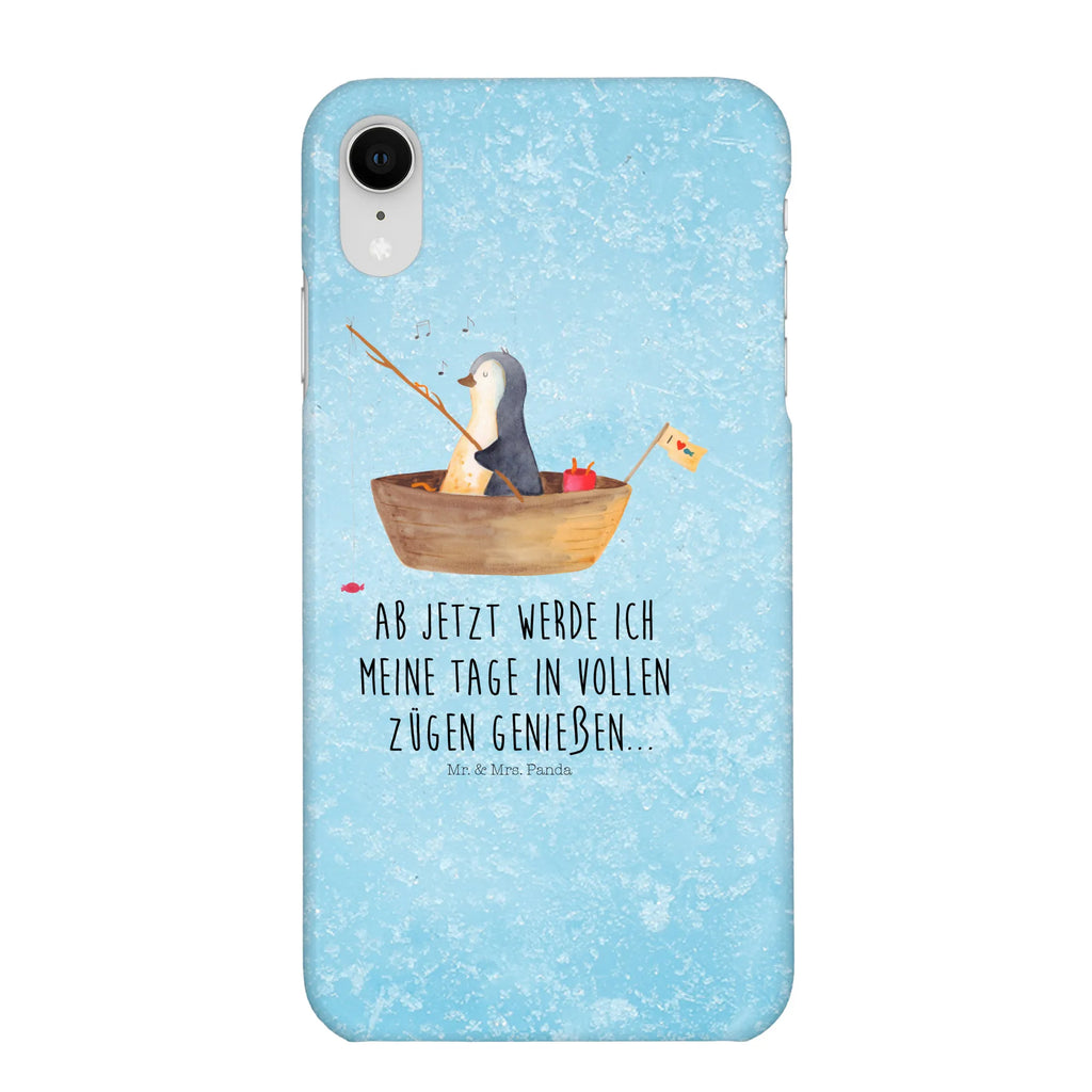 Etui na iPhone 10 pingwin łódka wędkarska Hülle, Cover, Iphone X, Handy Case, Iphone 10, Handycover, Handy, Handyhülle, Pinguin, Angeln, Angelboot, Trennung, Neustart, Pinguine, Motivation, Geschenkidee Liebeskummer, Leben, Genießen, Lebenslust, Neuanfang, Boot, Scheidung
